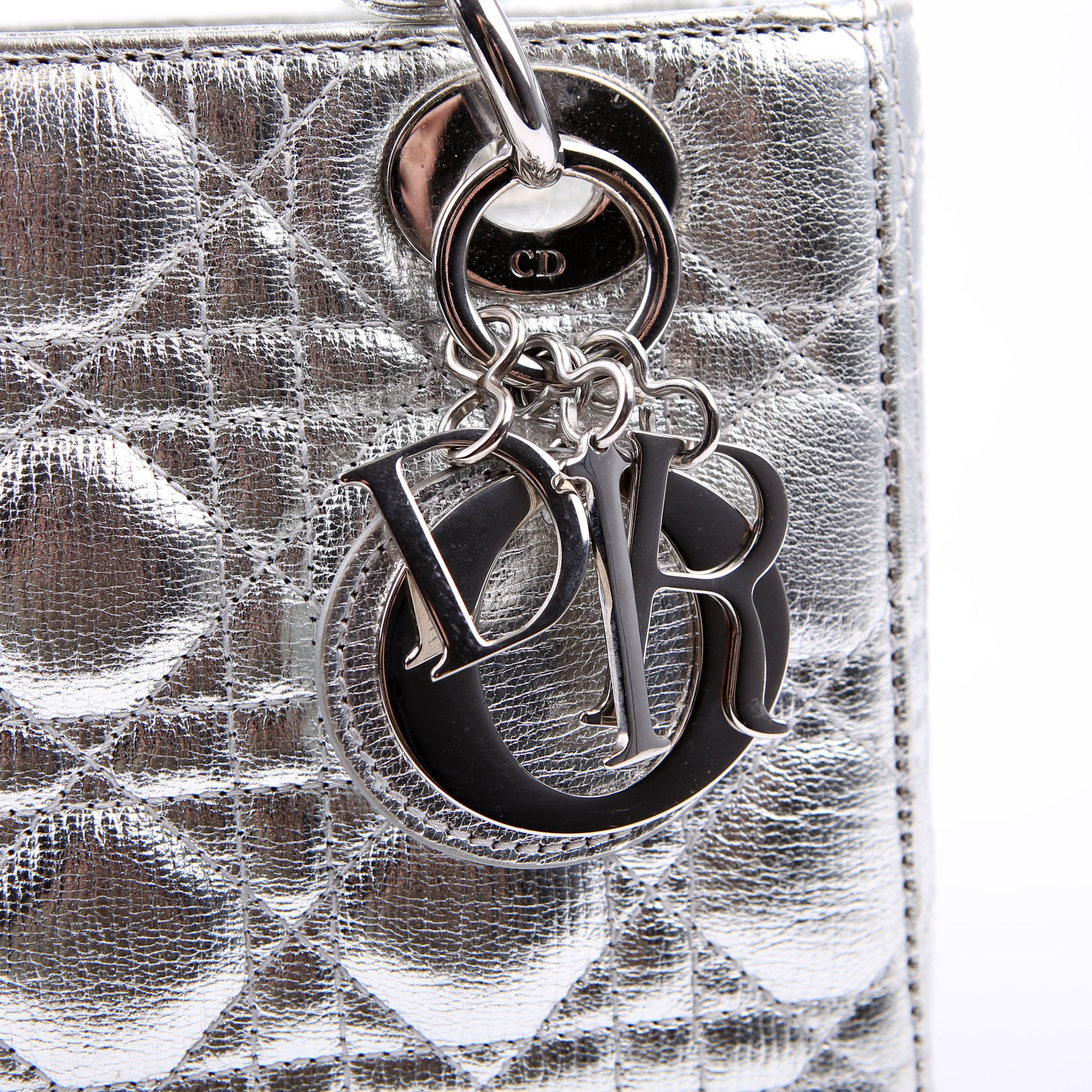 Christian Dior Lady Dior ABCDior Small Silver