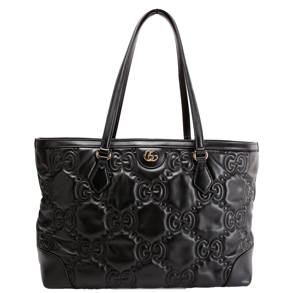Gucci 631685 GG Matelasse Ophidia Tote Black