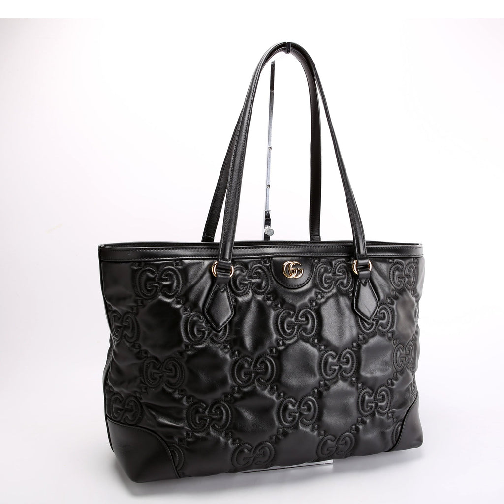 Gucci 631685 GG Matelasse Ophidia Tote Black