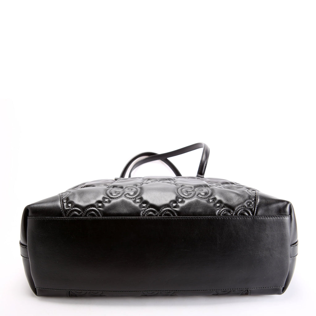 Gucci 631685 GG Matelasse Ophidia Tote Black