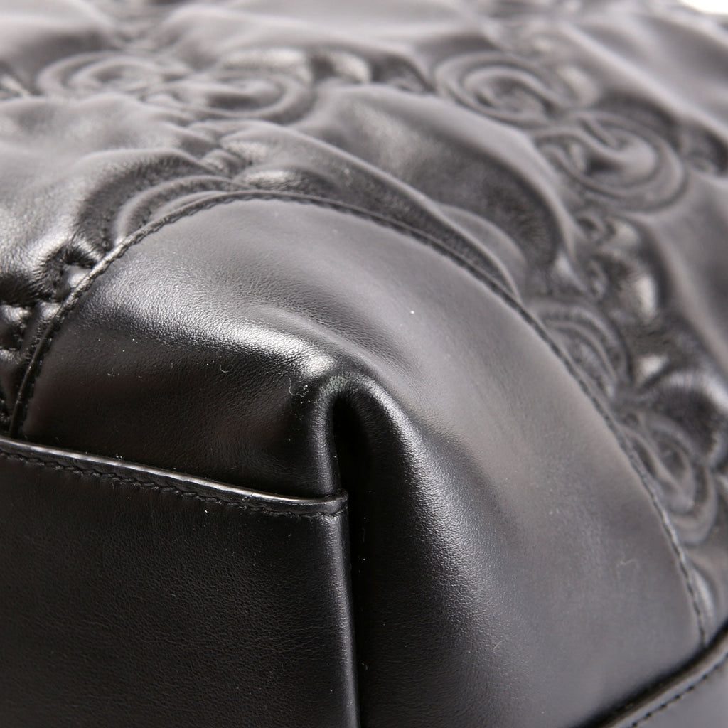 Gucci 631685 GG Matelasse Ophidia Tote Black