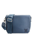 Louis Vuitton Takeoff Messenger Aerogram Calfskin Blue