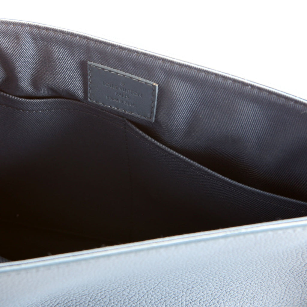 Louis Vuitton Takeoff Messenger Aerogram Calfskin Blue
