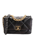 Chanel Quilted Lambskin 19 Small Flap RFID Black