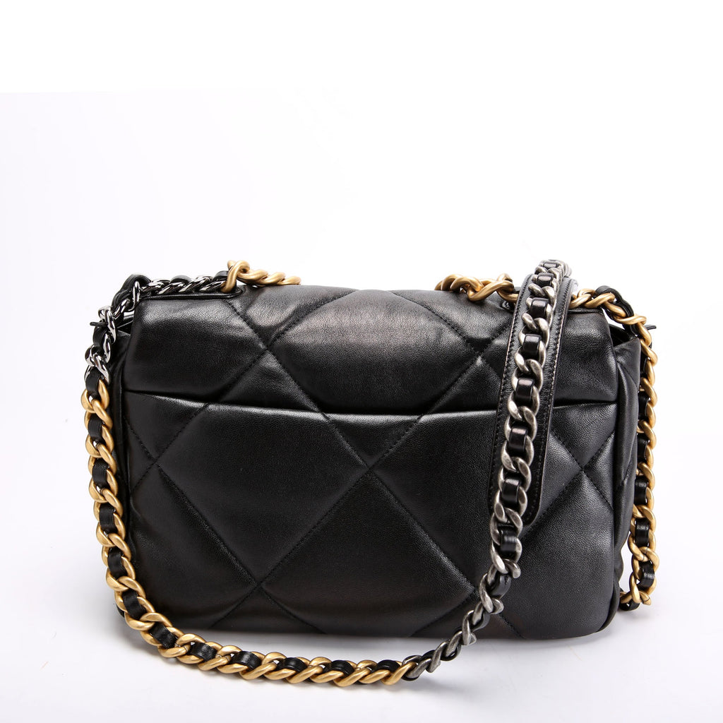 Chanel Quilted Lambskin 19 Small Flap RFID Black