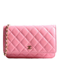 Chanel WOC Classic Quilted Lambskin RFID Pink