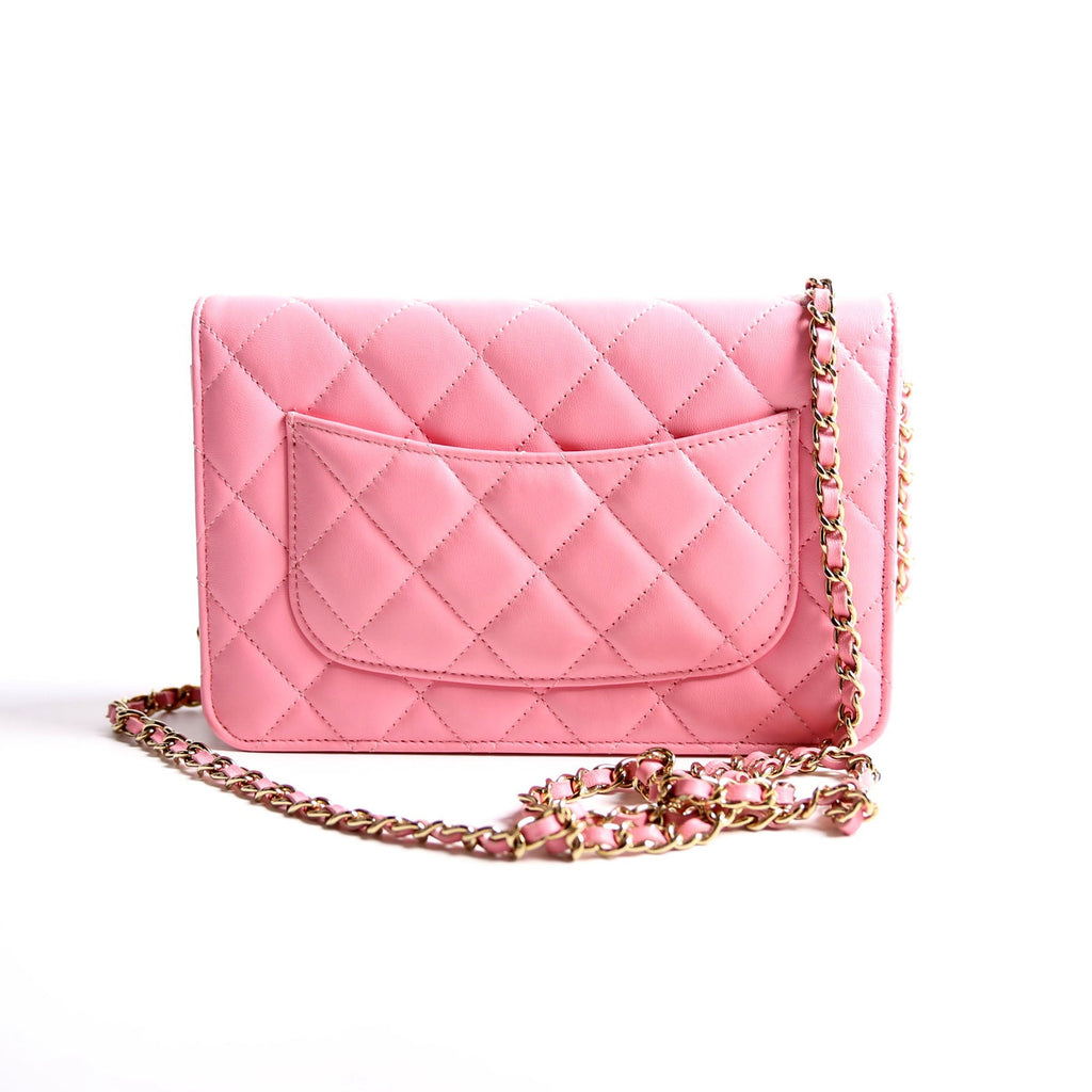 Chanel WOC Classic Quilted Lambskin RFID Pink