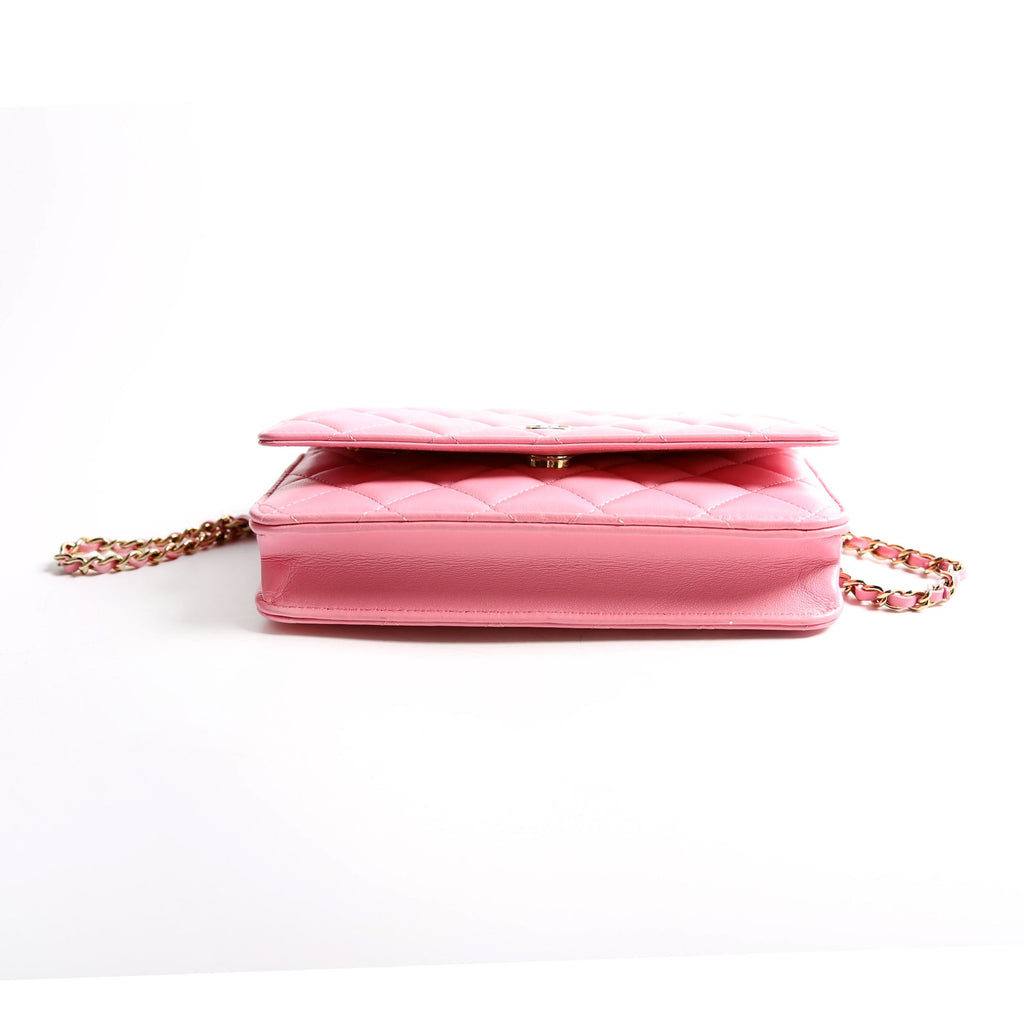 Chanel WOC Classic Quilted Lambskin RFID Pink