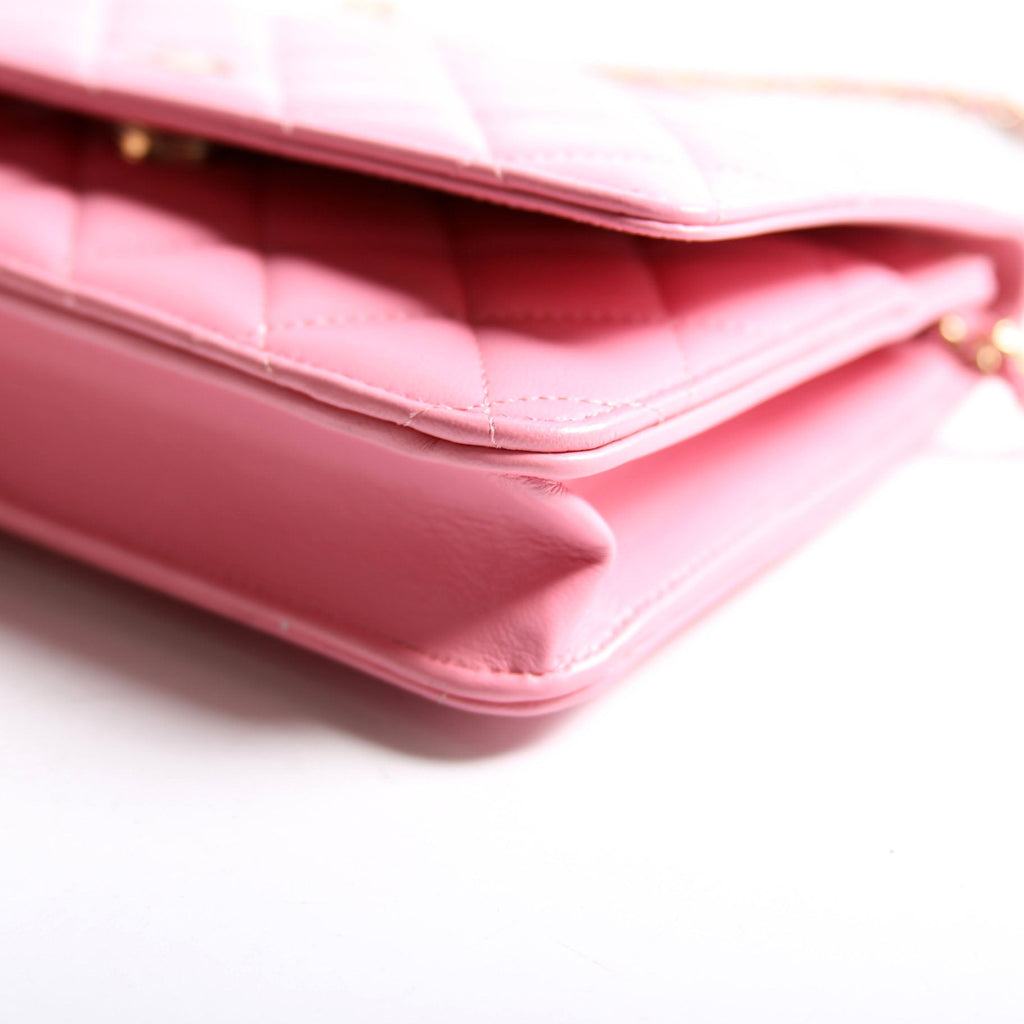 Chanel WOC Classic Quilted Lambskin RFID Pink