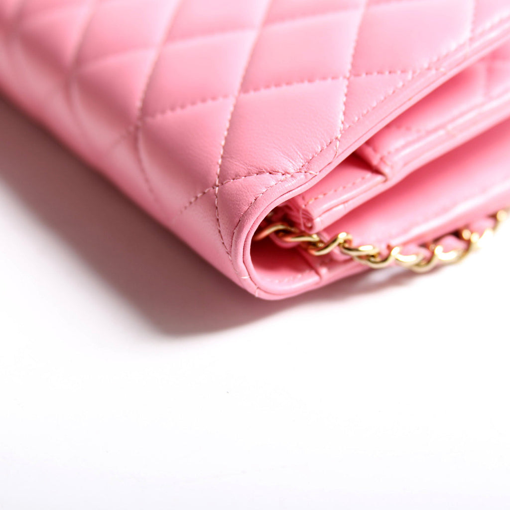 Chanel WOC Classic Quilted Lambskin RFID Pink