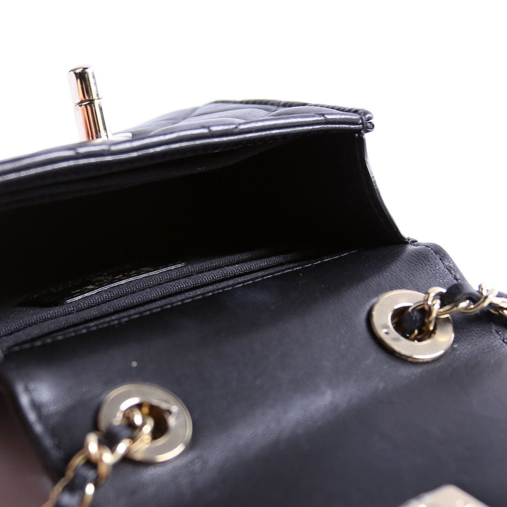 Chanel Trendy CC Clutch With Chain Quilted Lambskin 32M Black