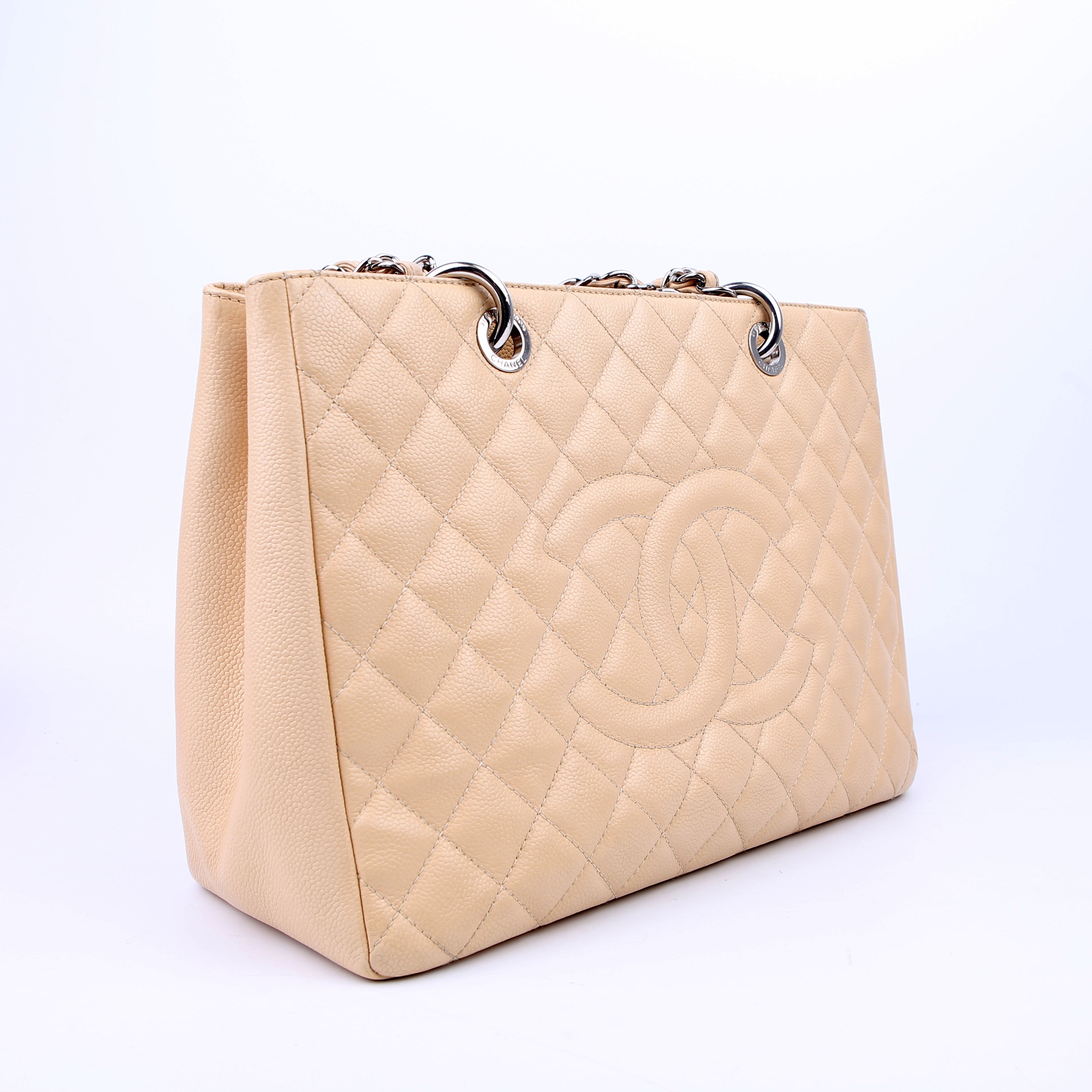 Chanel Grand Shopping Tote XL Caviar Beige