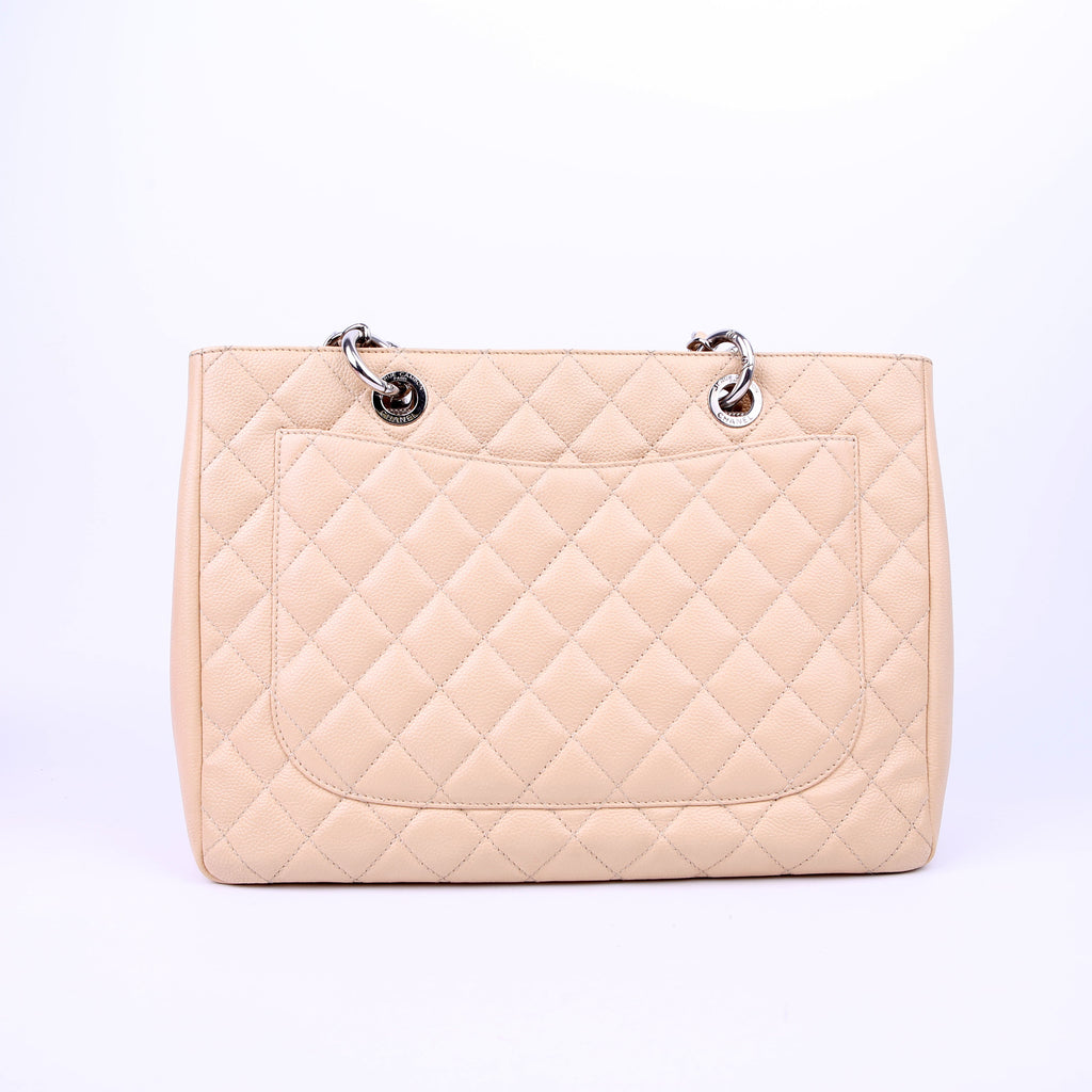 Chanel Grand Shopping Tote XL Caviar Beige