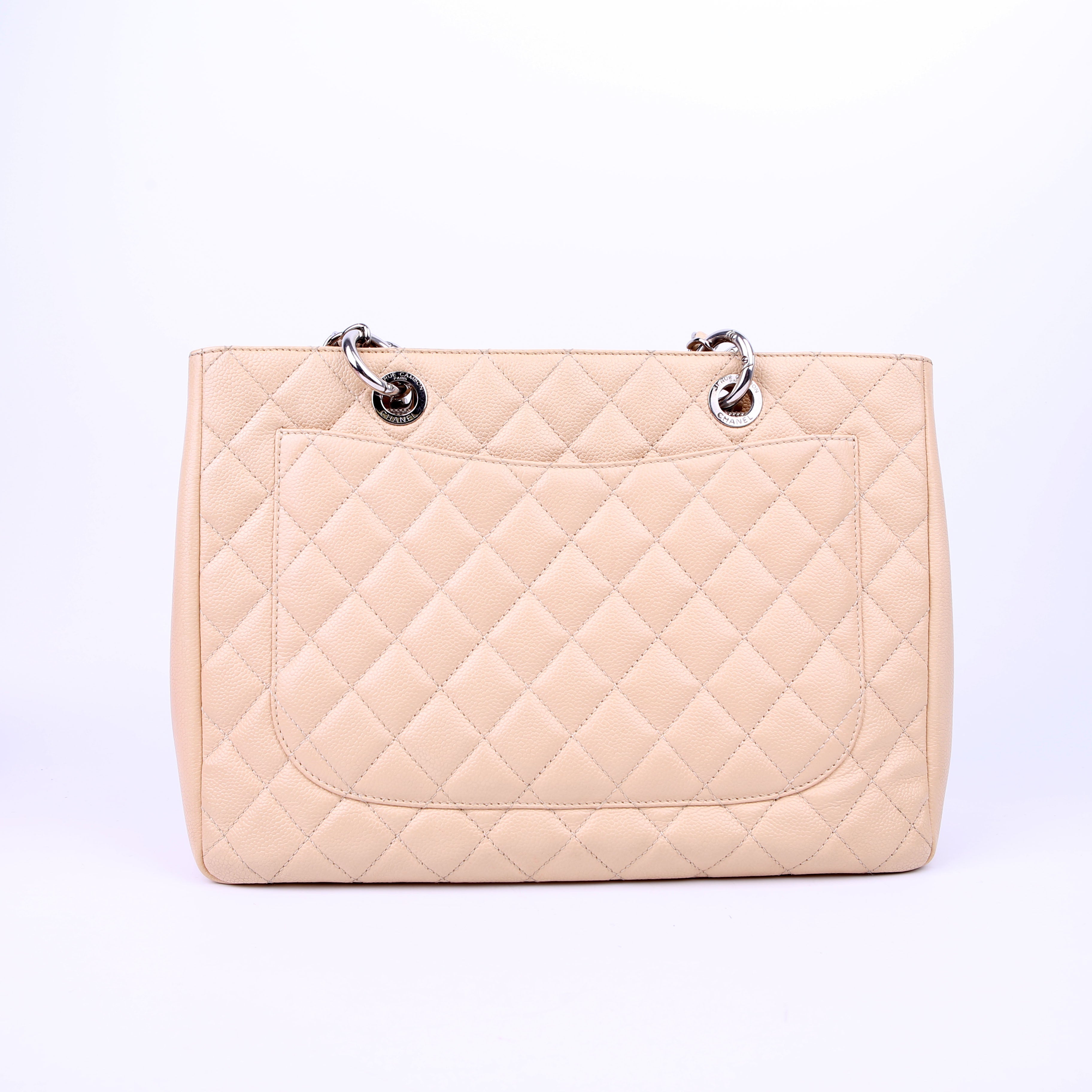 Chanel Grand Shopping Tote XL Caviar Beige