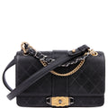 Chanel Double Chain Top Handle Flap Calfskin 26M Black