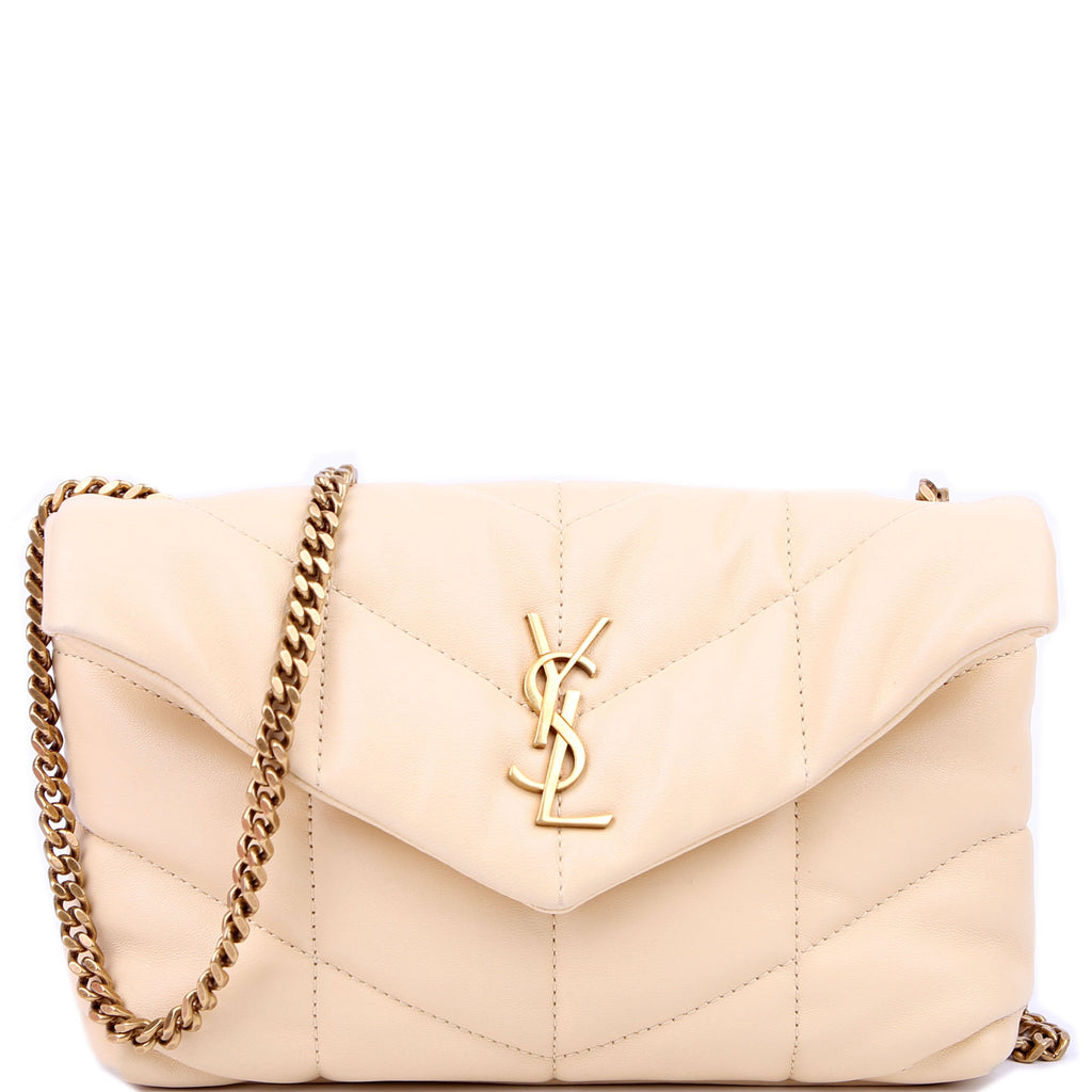 Saint Laurent Loulou Toy Puffer Yellow 620333