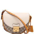Gucci 644524 Padlock GG Supreme Small Messenger Cream/Yellow