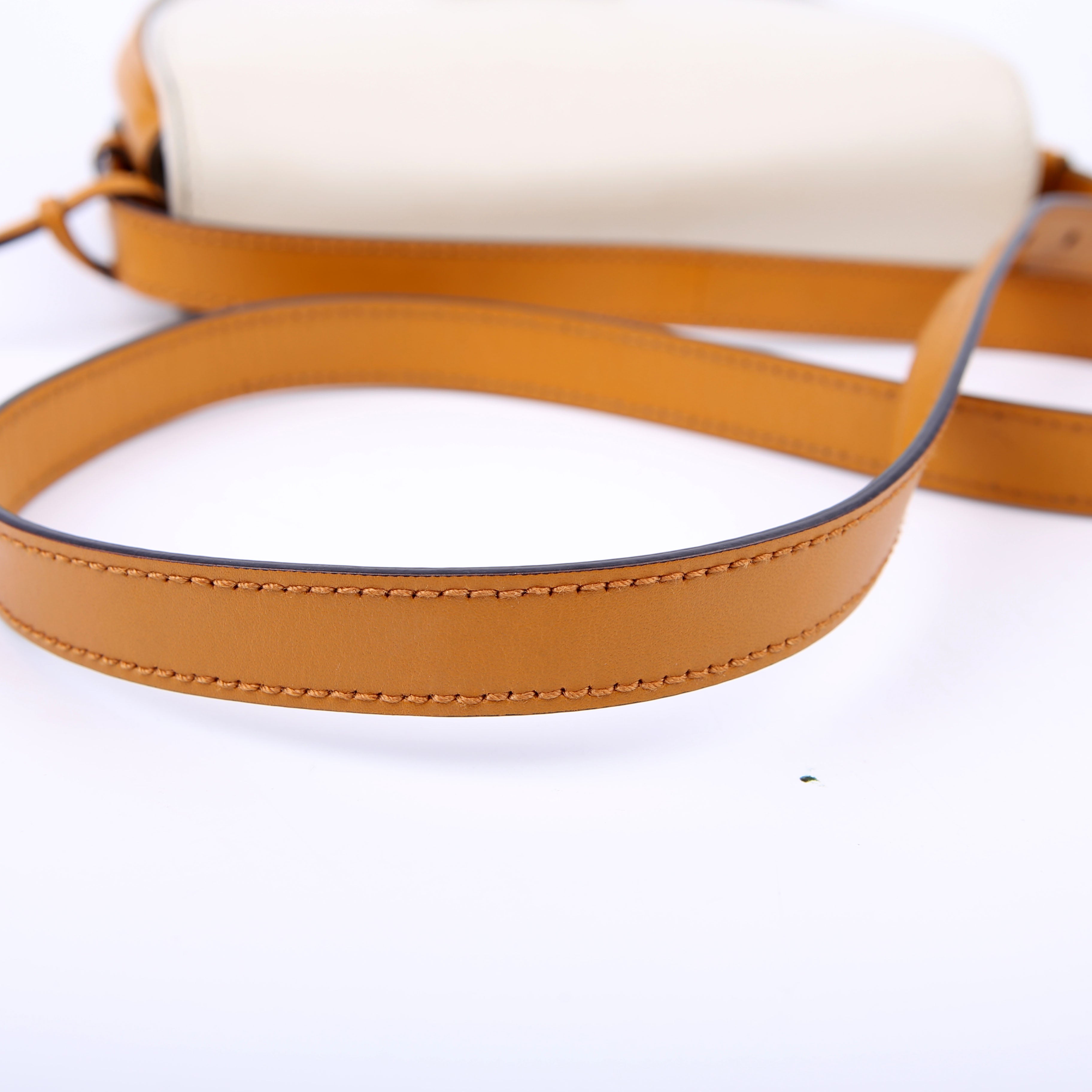 Gucci 644524 Padlock GG Supreme Small Messenger Cream/Yellow