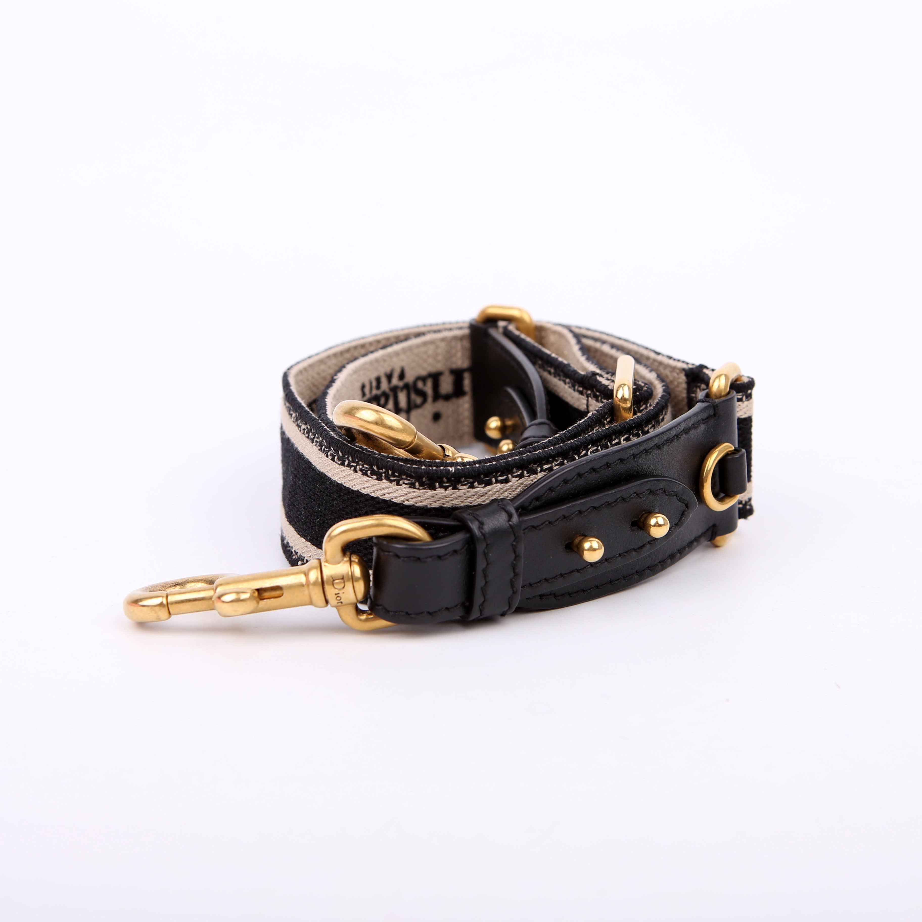 Christian Dior Logo Canvas Adjustable Strap