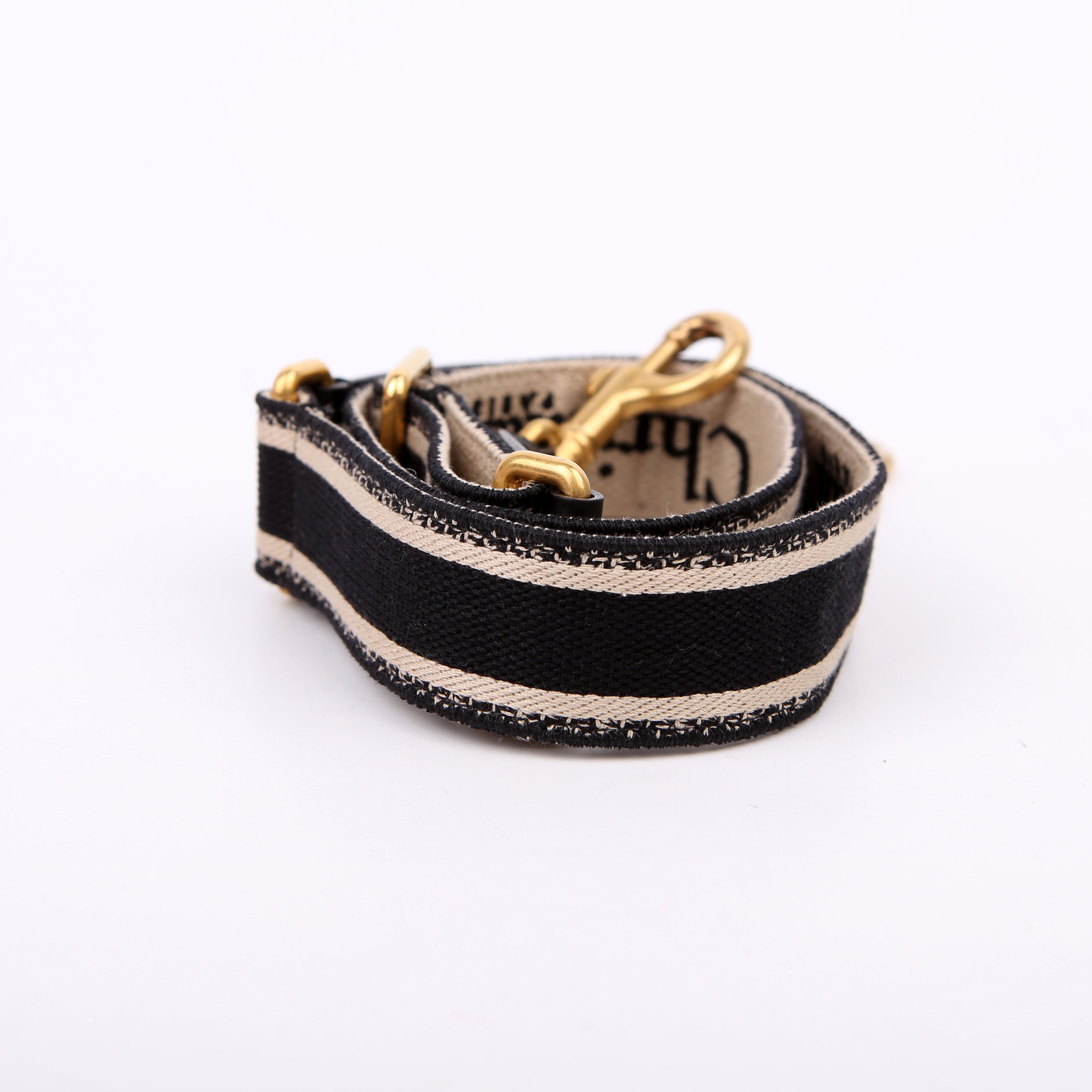 Christian Dior Logo Canvas Adjustable Strap
