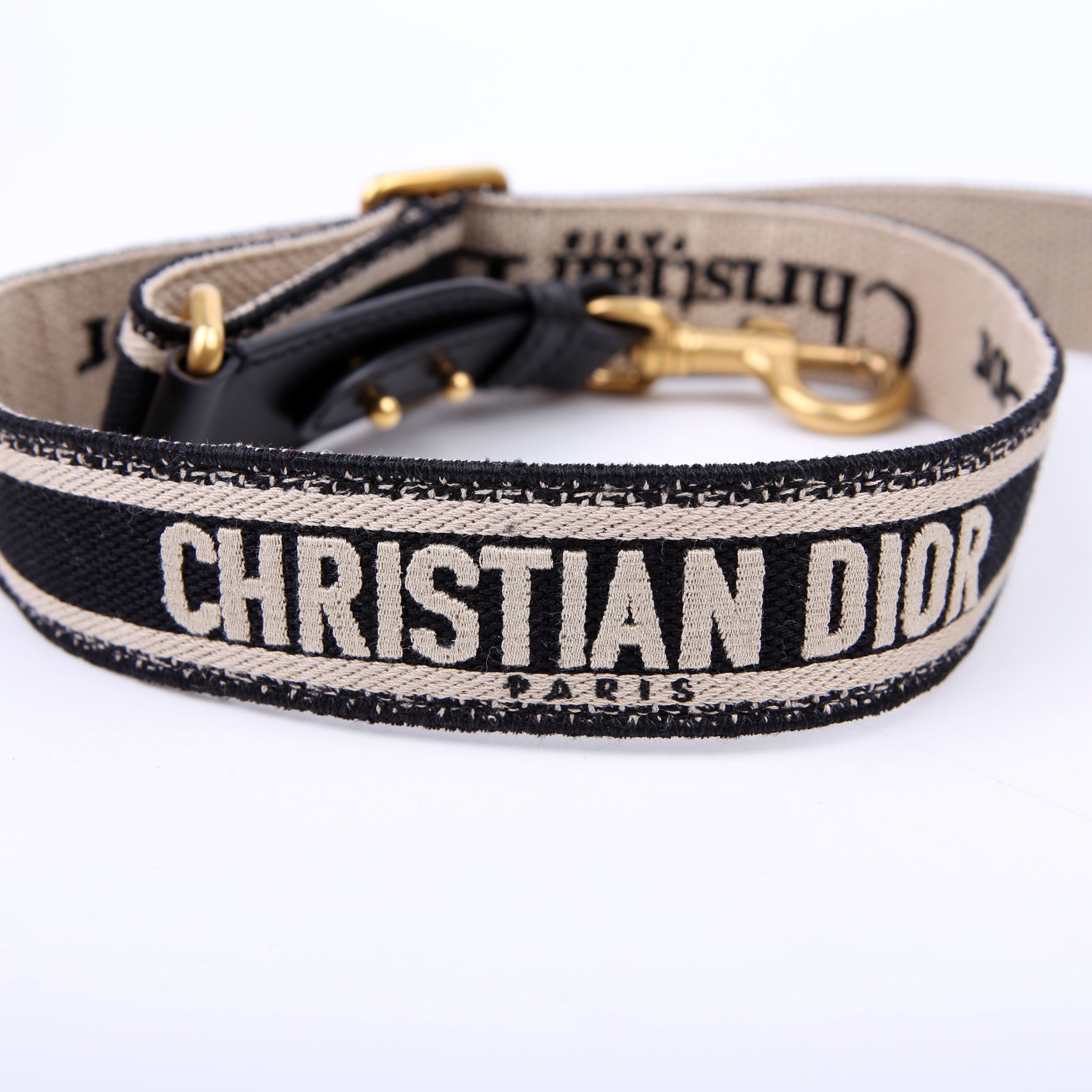 Christian Dior Logo Canvas Adjustable Strap