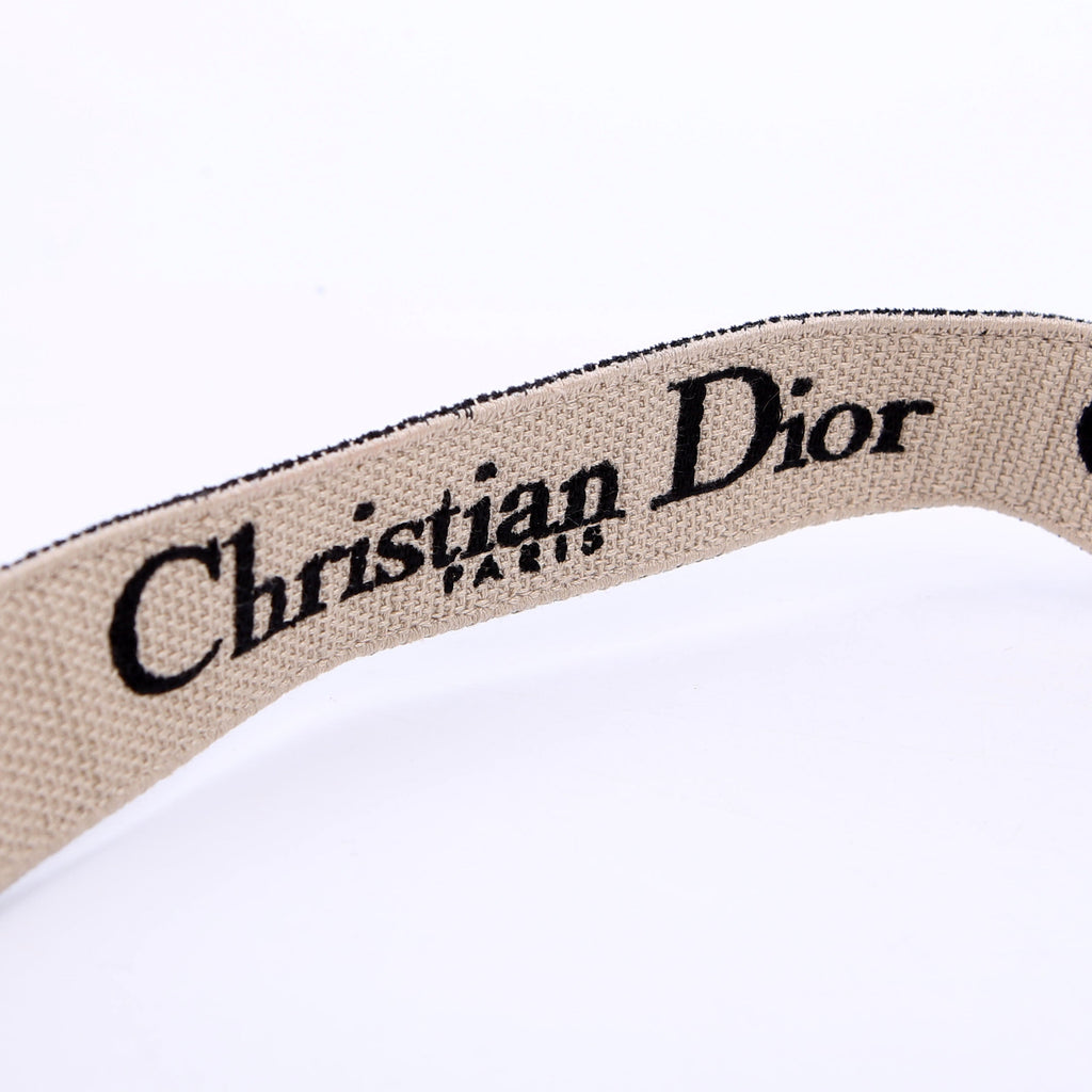 Christian Dior Logo Canvas Adjustable Strap