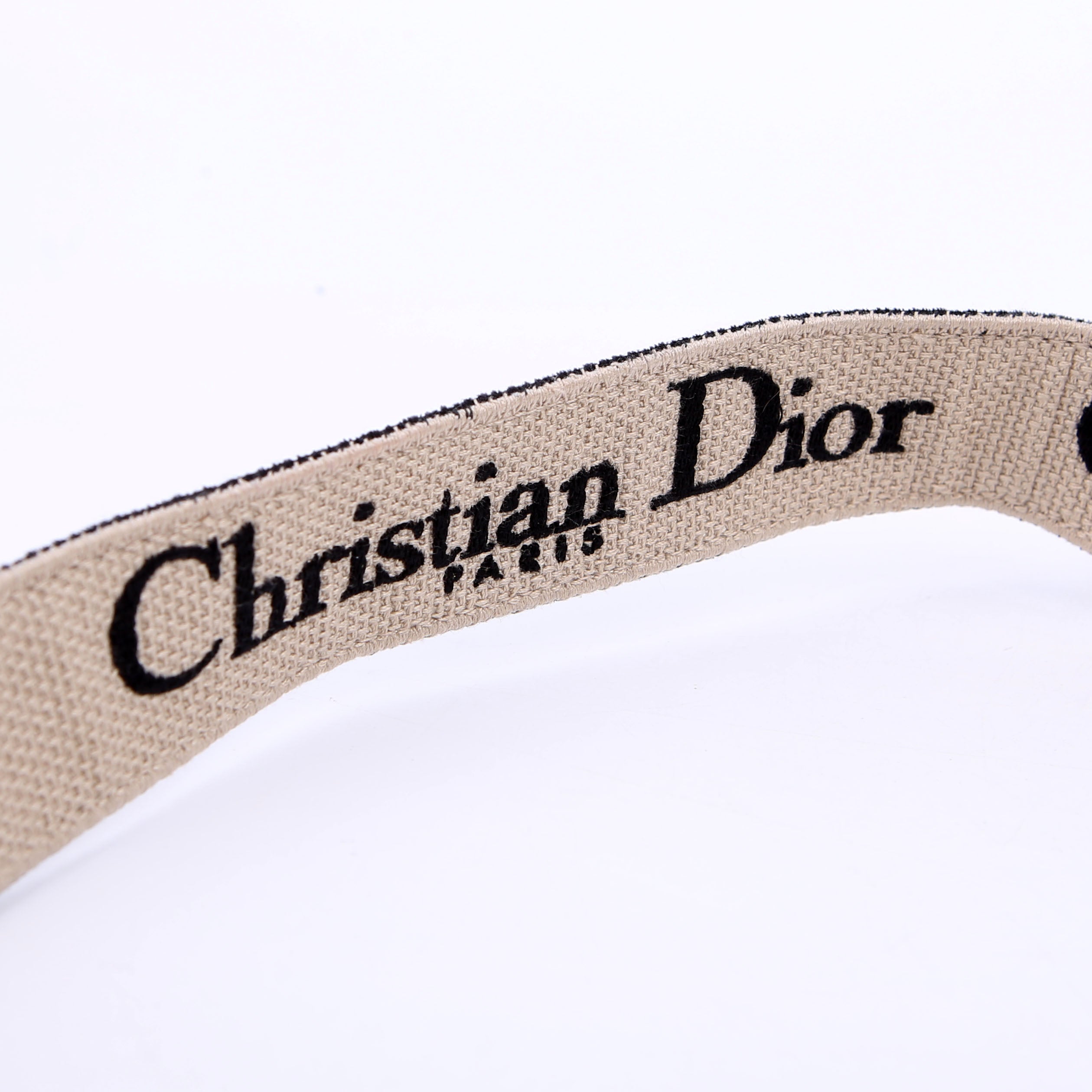 Christian Dior Logo Canvas Adjustable Strap