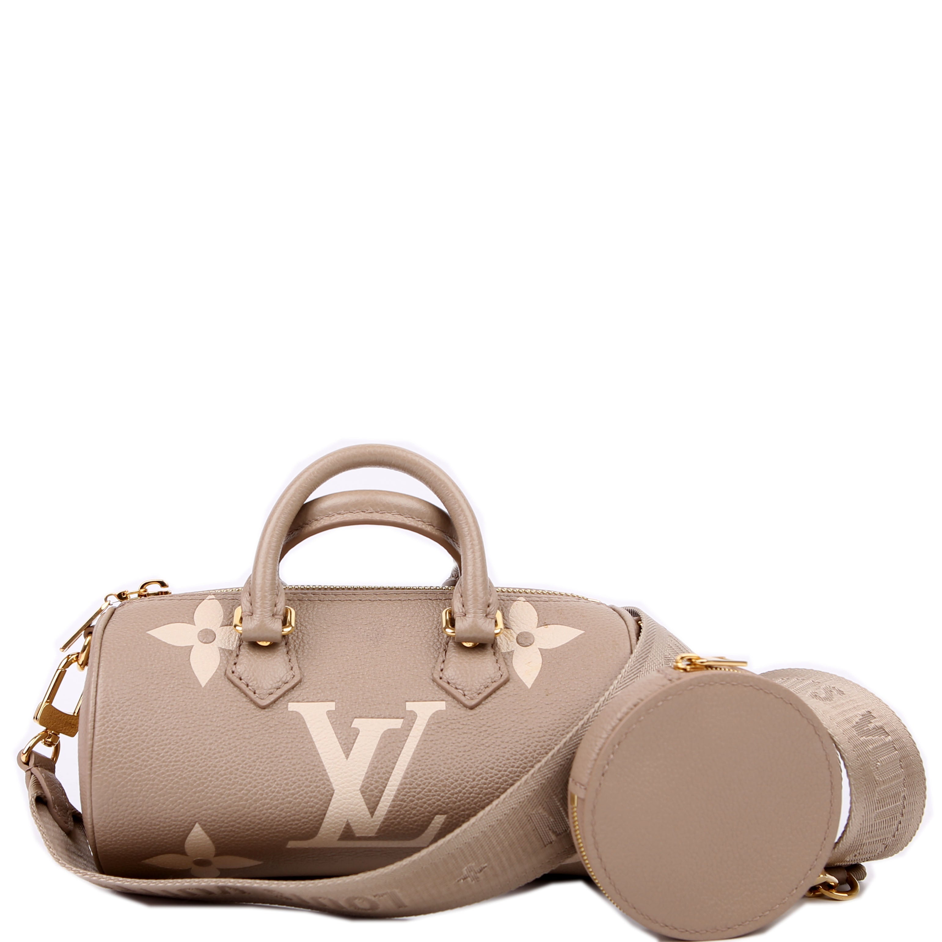 Louis Vuitton Papillon BB Bicolor Empreinte Turtledove/Cream