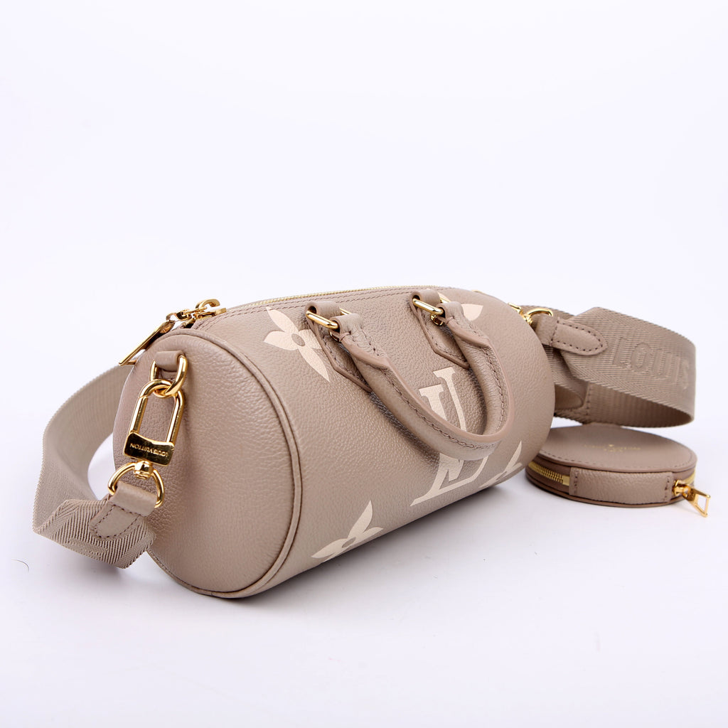 Louis Vuitton Papillon BB Bicolor Empreinte Turtledove/Cream