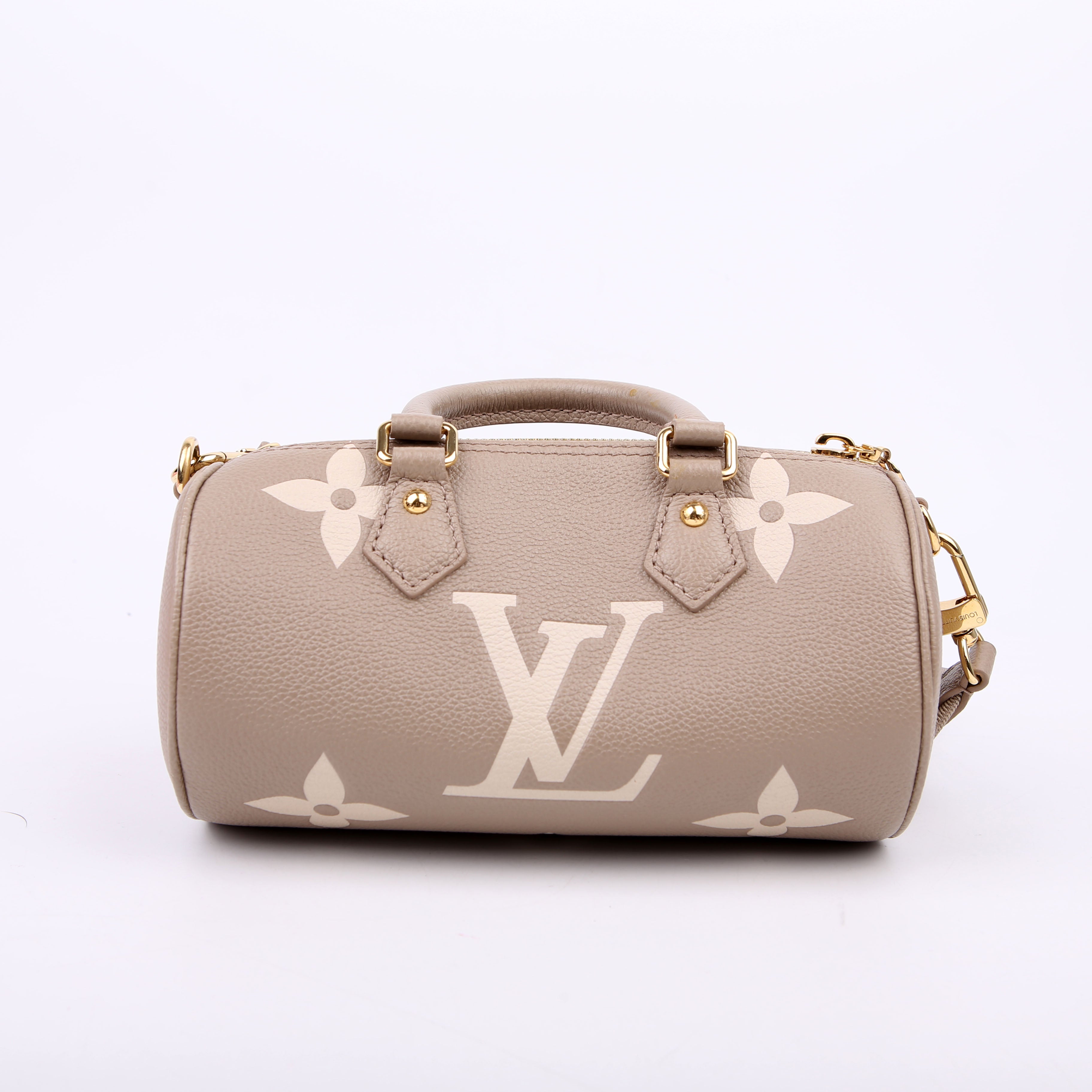 Louis Vuitton Papillon BB Bicolor Empreinte Turtledove/Cream