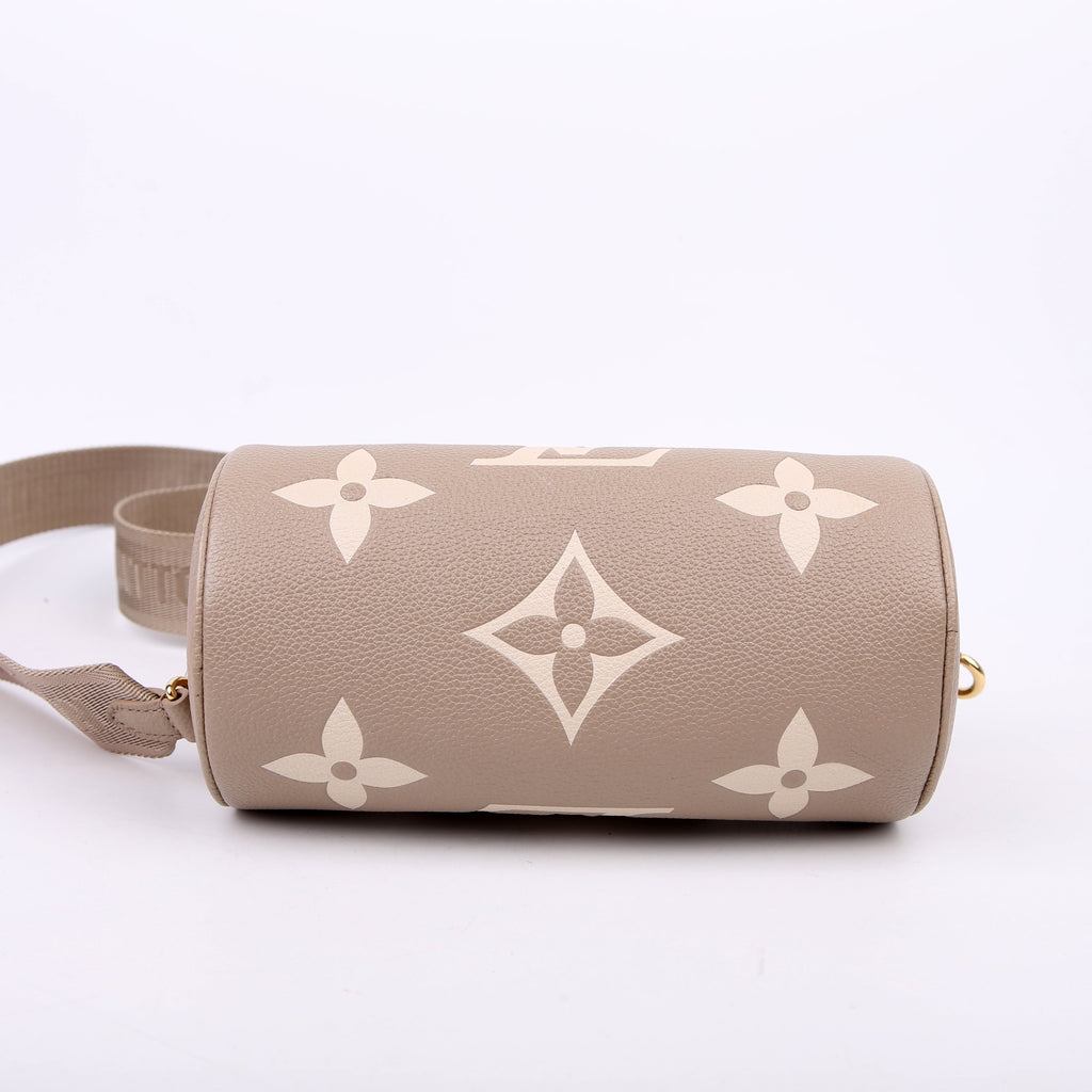 Louis Vuitton Papillon BB Bicolor Empreinte Turtledove/Cream