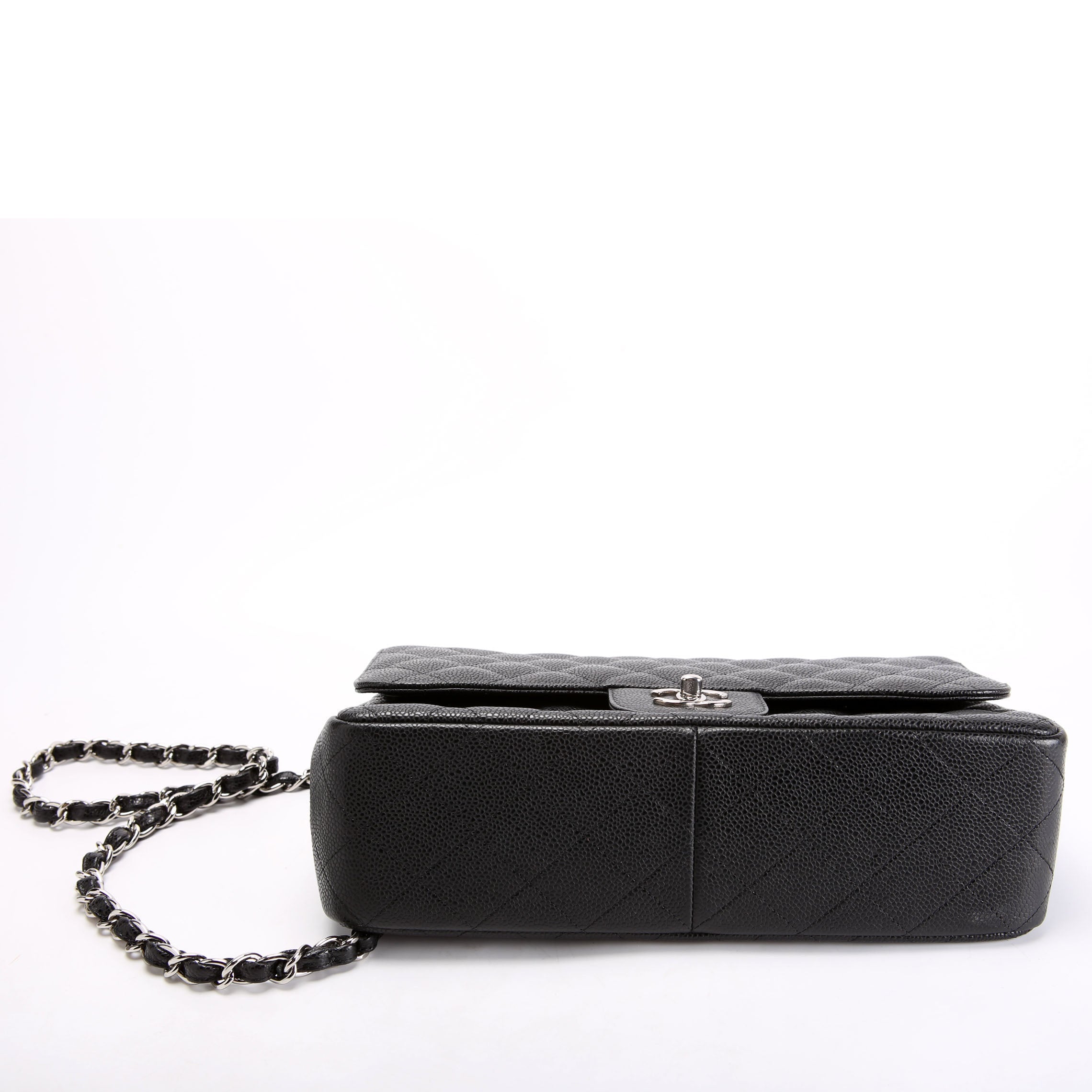 Chanel Classic Flap Jumbo Caviar 14-16M Black