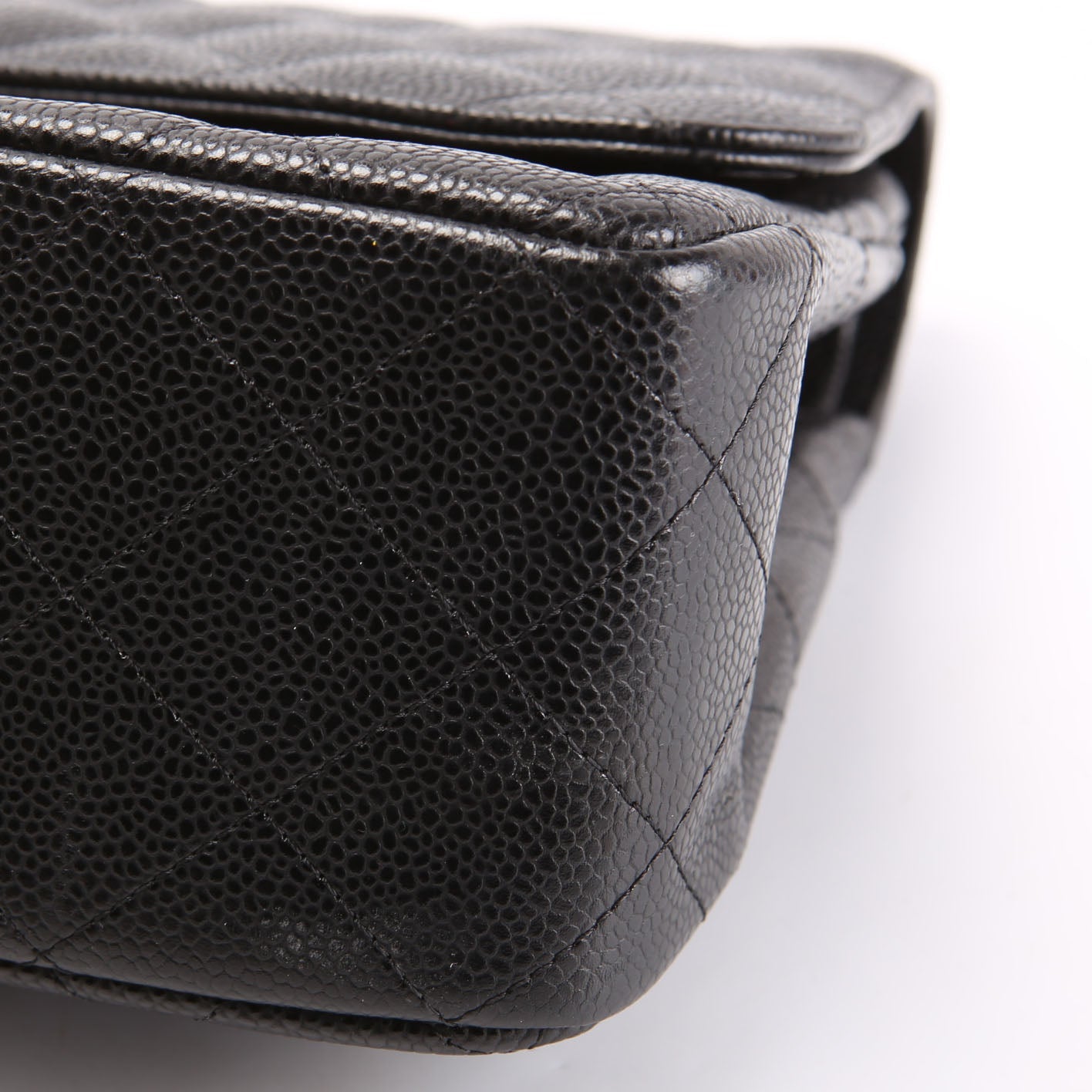 Chanel Classic Flap Jumbo Caviar 14-16M Black