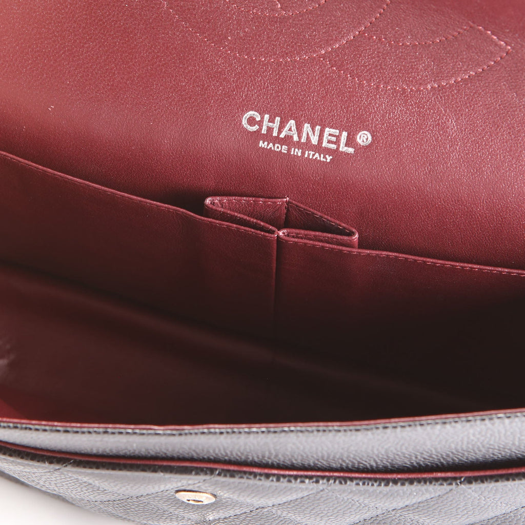 Chanel Classic Flap Jumbo Caviar 14-16M Black