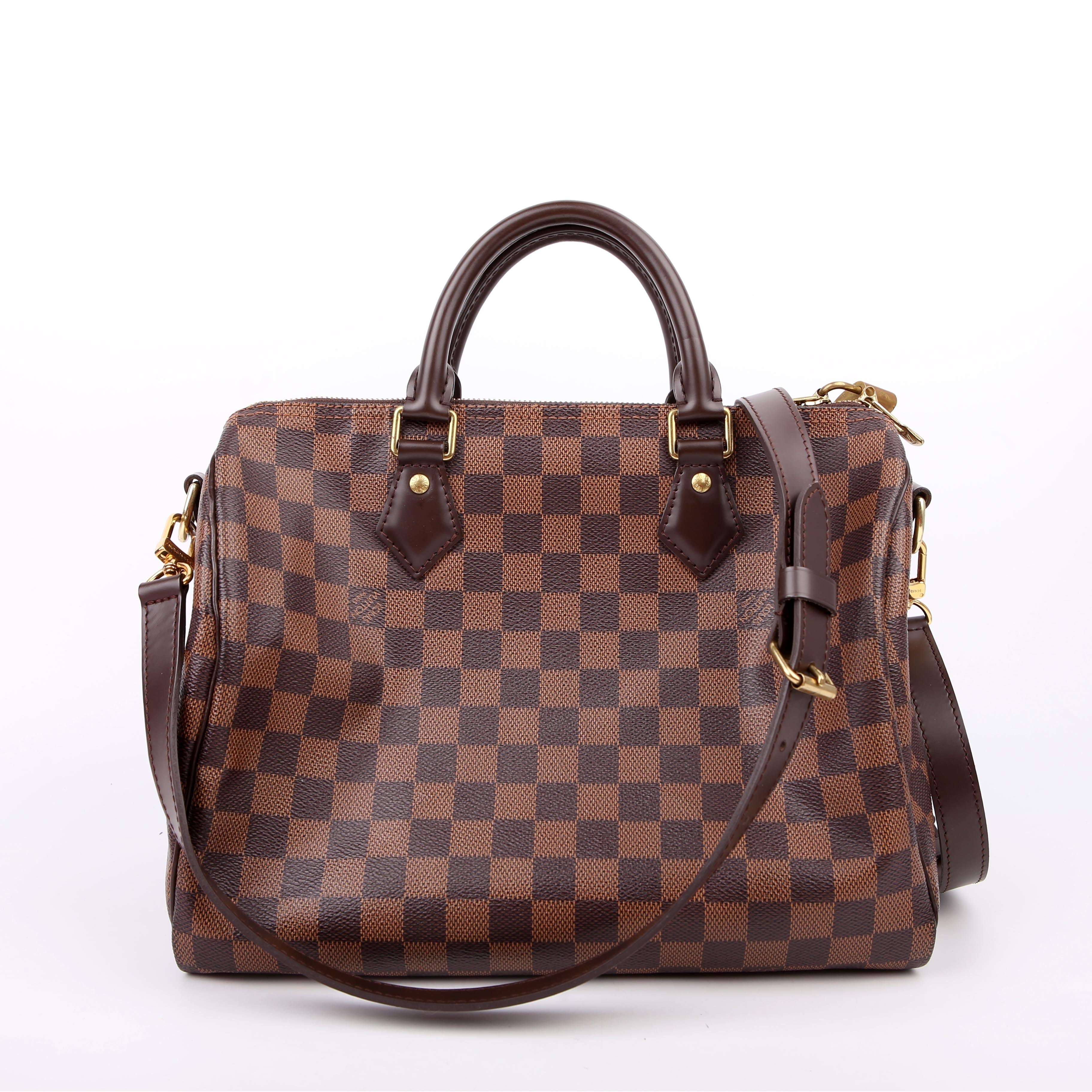 Louis Vuitton Speedy 20 Bandouliere Damier Ebene