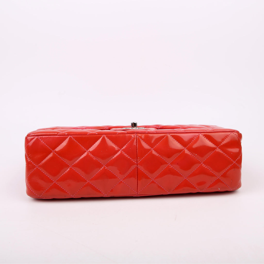 Chanel Classic Flap Jumbo Patent Red/Pink