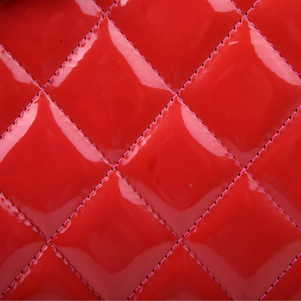 Chanel Classic Flap Jumbo Patent Red/Pink