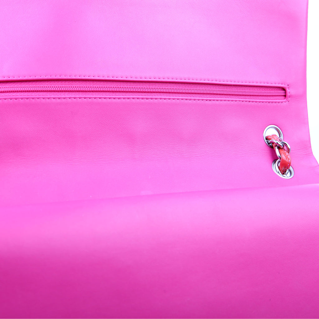 Chanel Classic Flap Jumbo Patent Red/Pink