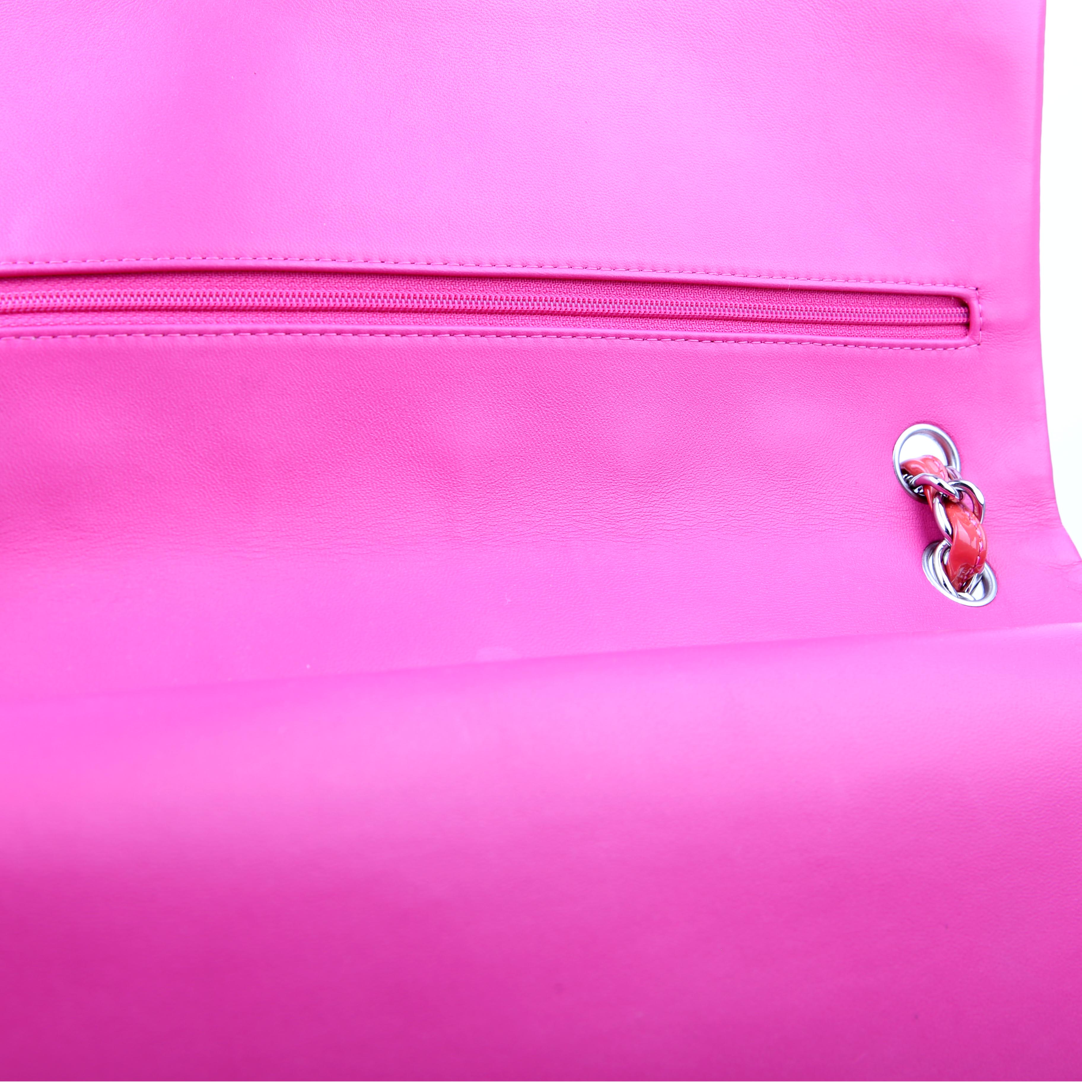 Chanel Classic Flap Jumbo Patent Red/Pink