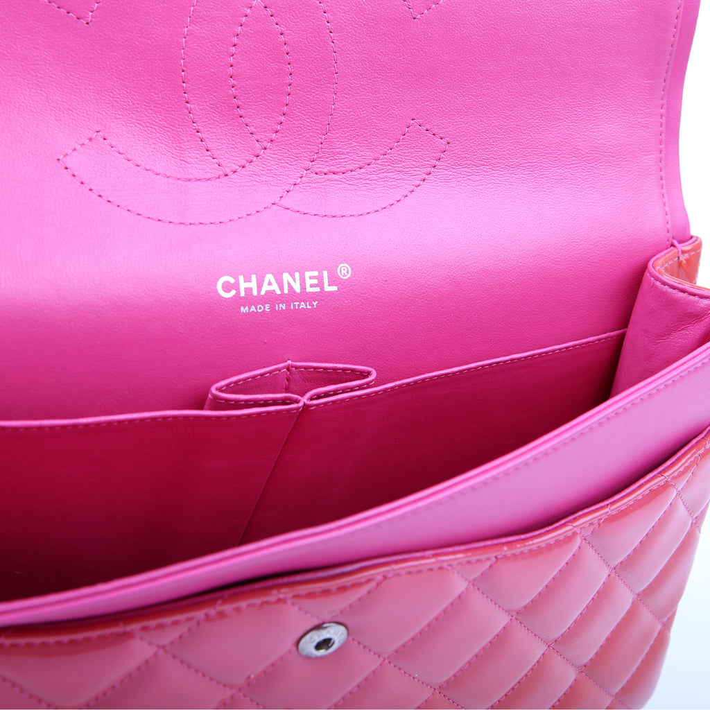 Chanel Classic Flap Jumbo Patent Red/Pink