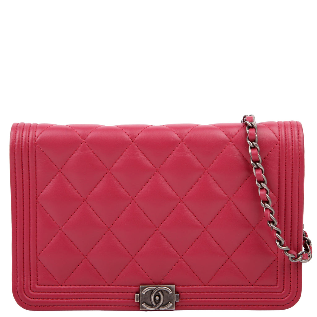 Chanel WOC Boy Lambskin Pink