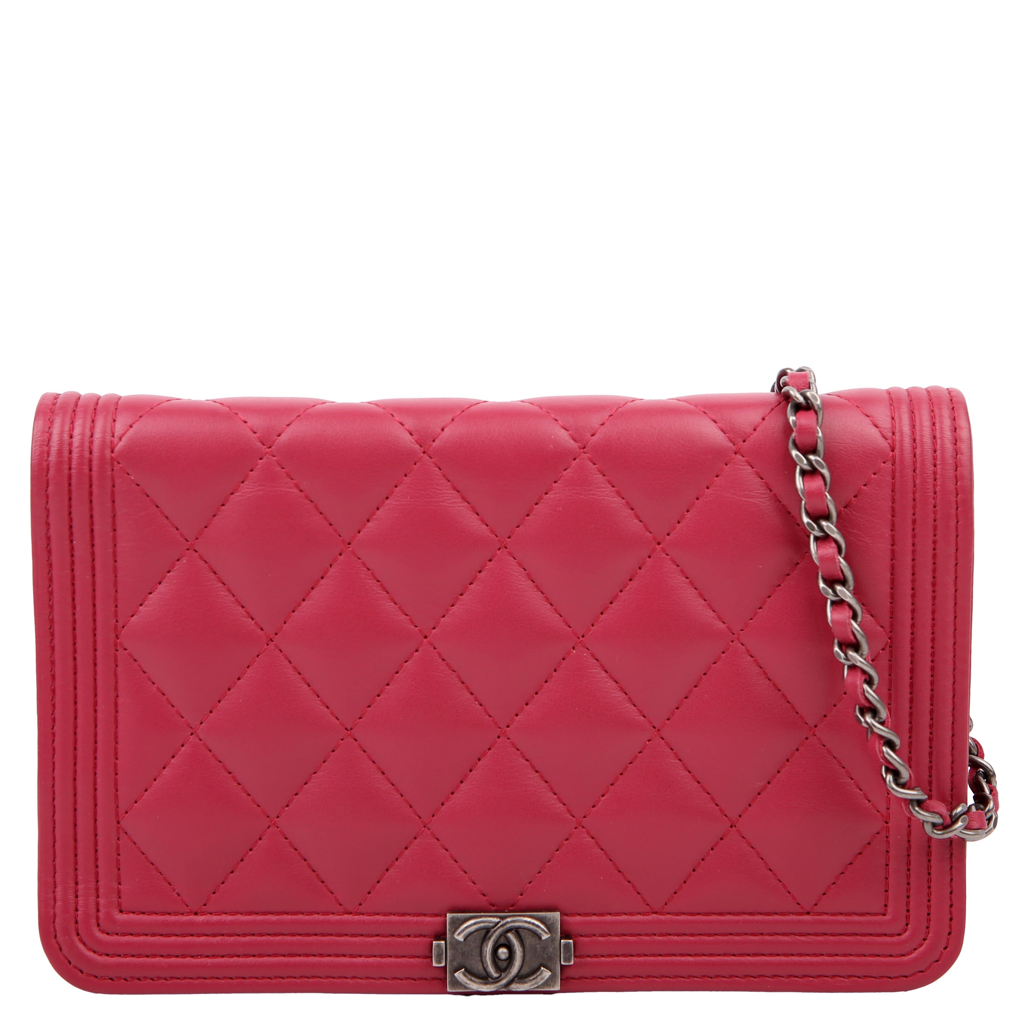 Chanel WOC Boy Lambskin Pink