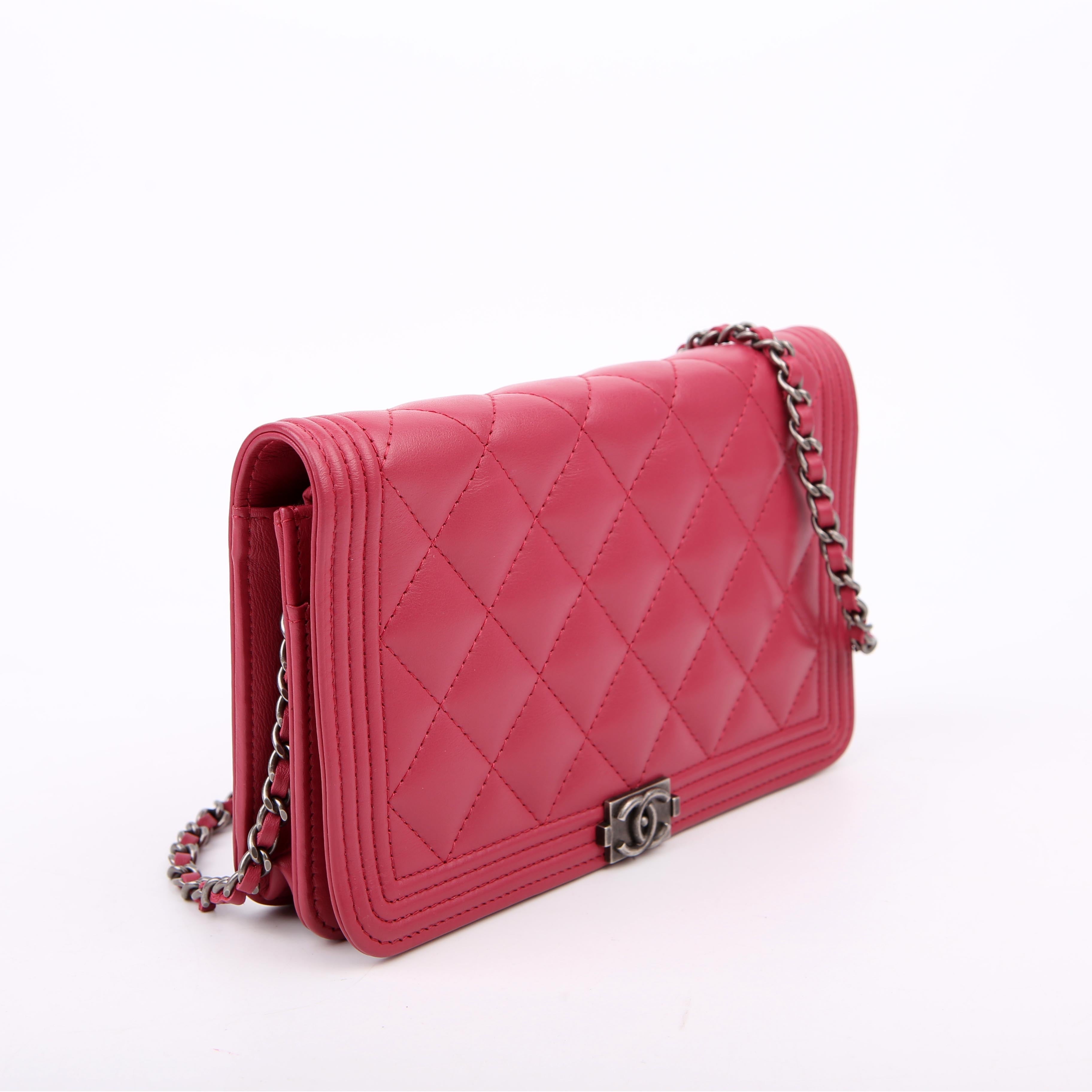 Chanel WOC Boy Lambskin Pink