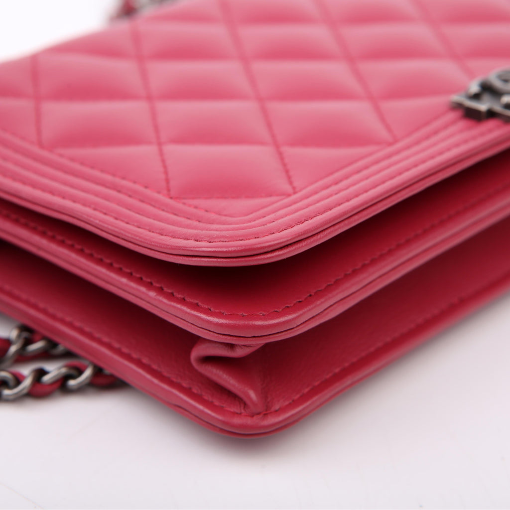 Chanel WOC Boy Lambskin Pink