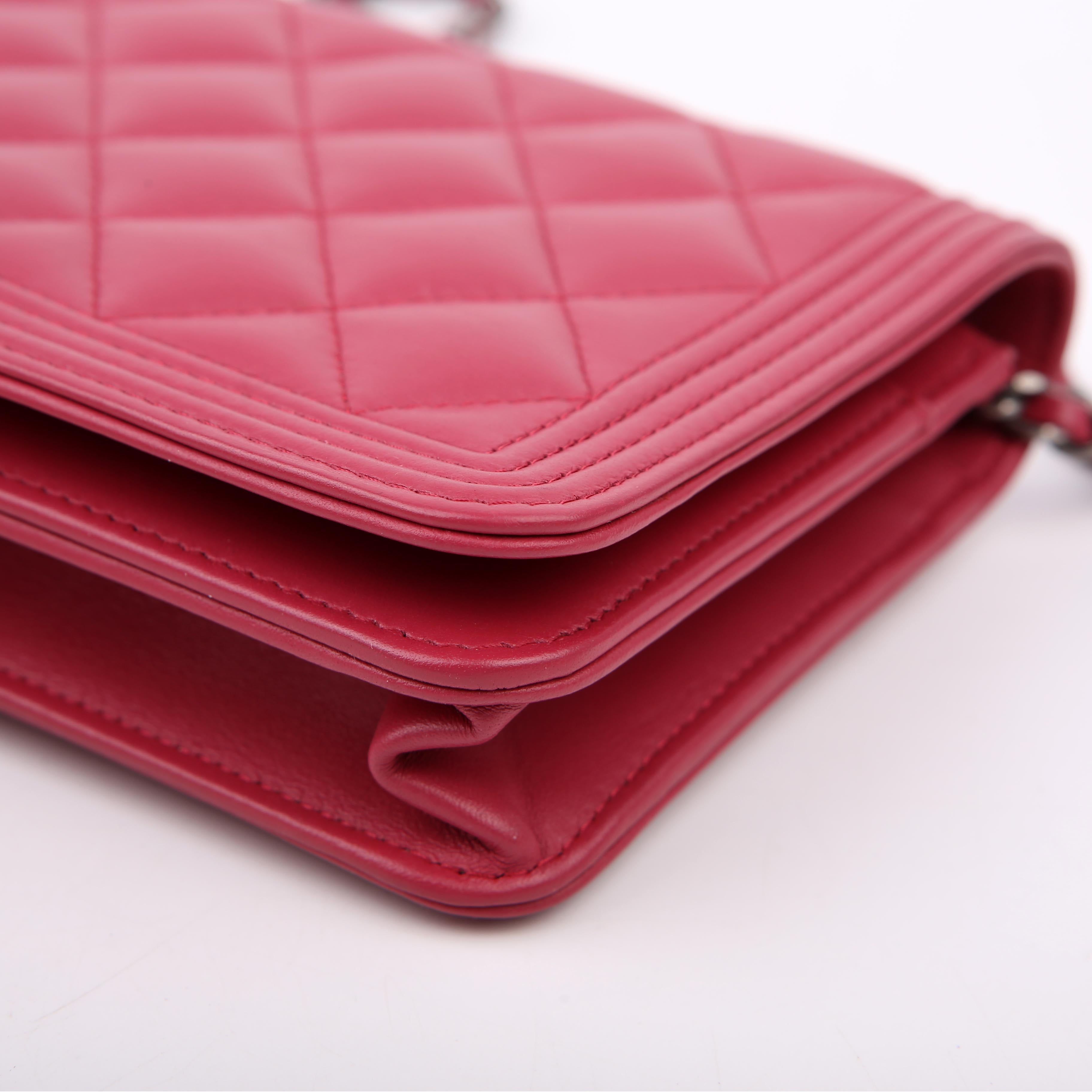 Chanel WOC Boy Lambskin Pink