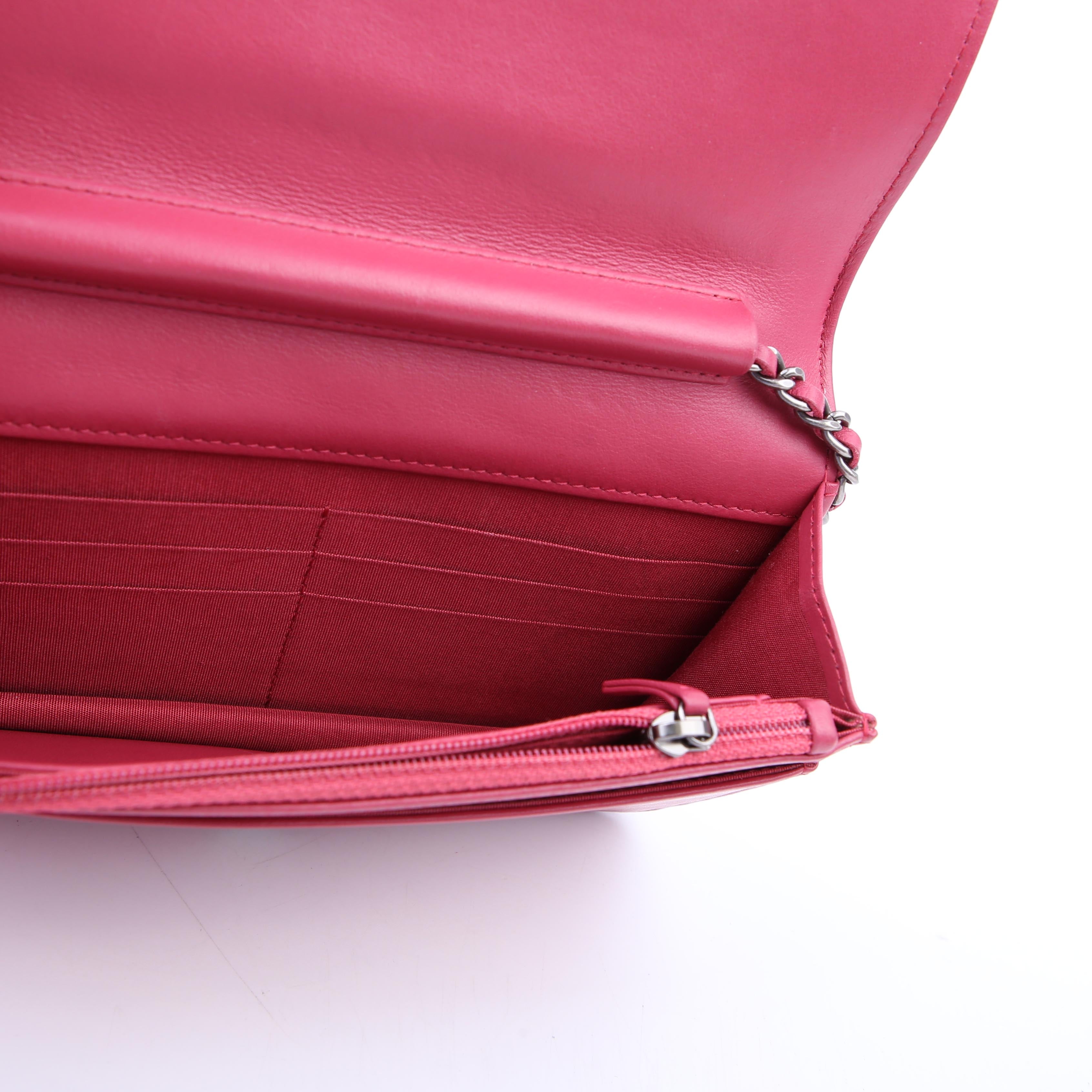 Chanel WOC Boy Lambskin Pink
