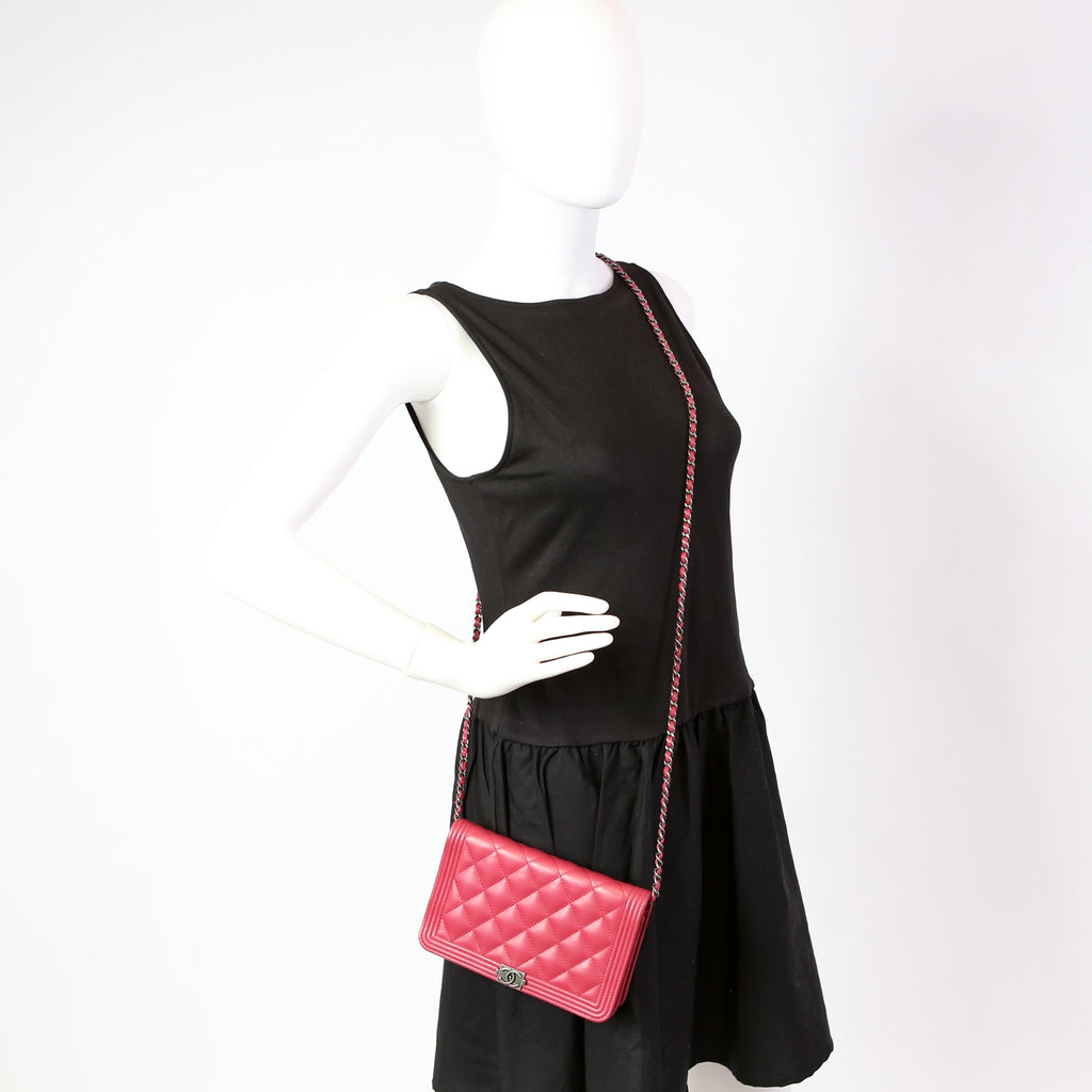 Chanel WOC Boy Lambskin Pink