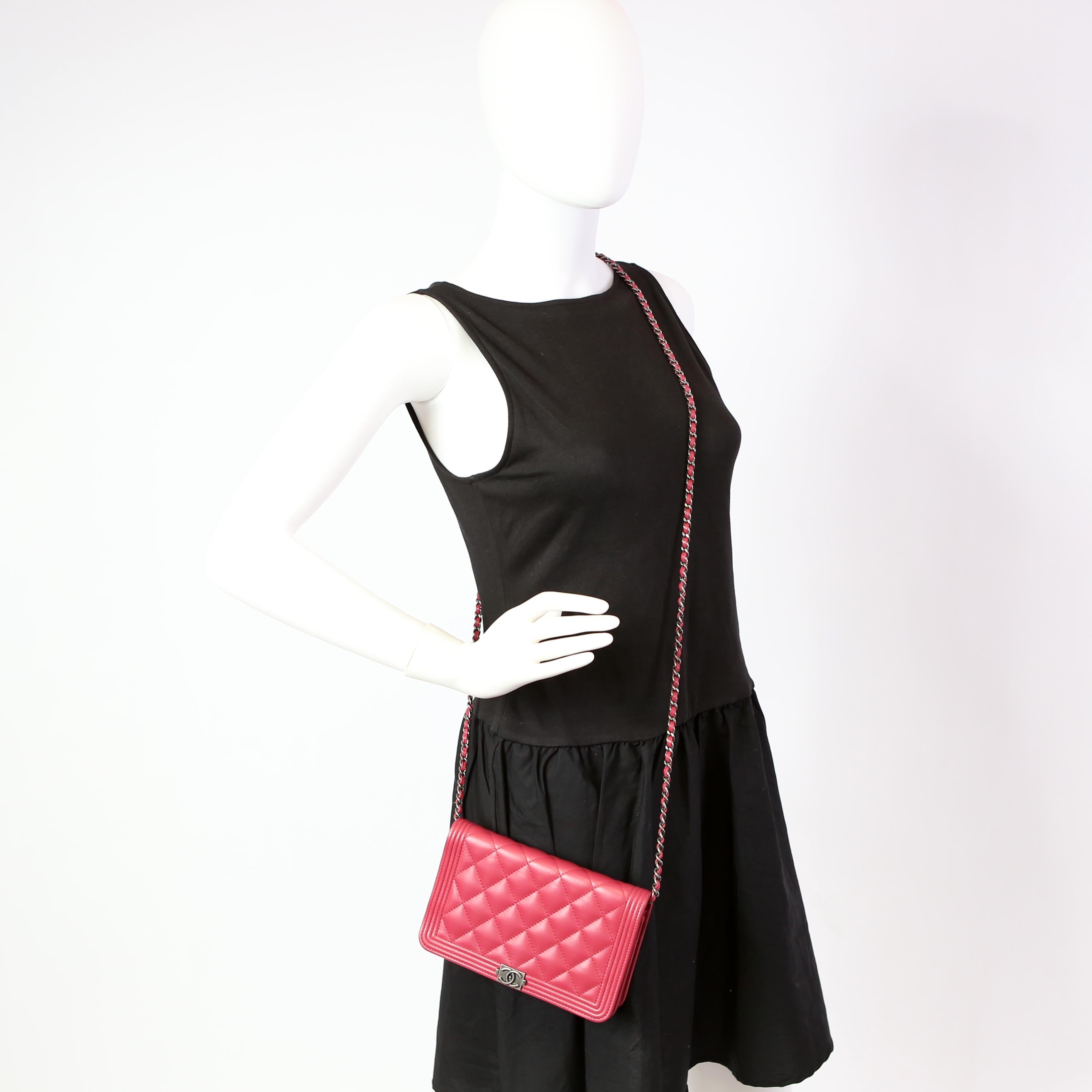 Chanel WOC Boy Lambskin Pink