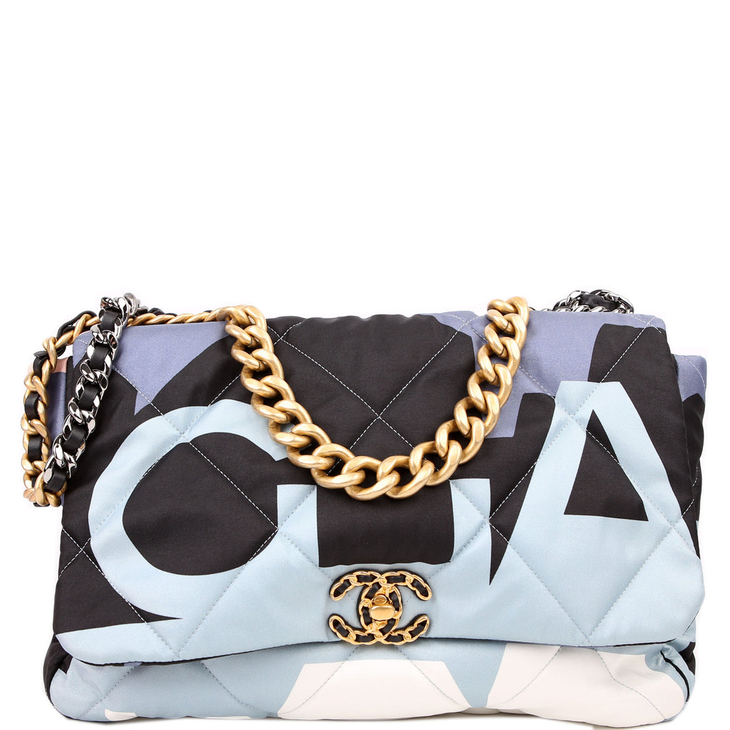 Chanel Chanel 19 Maxi Flap Silk Scarf Multicolor