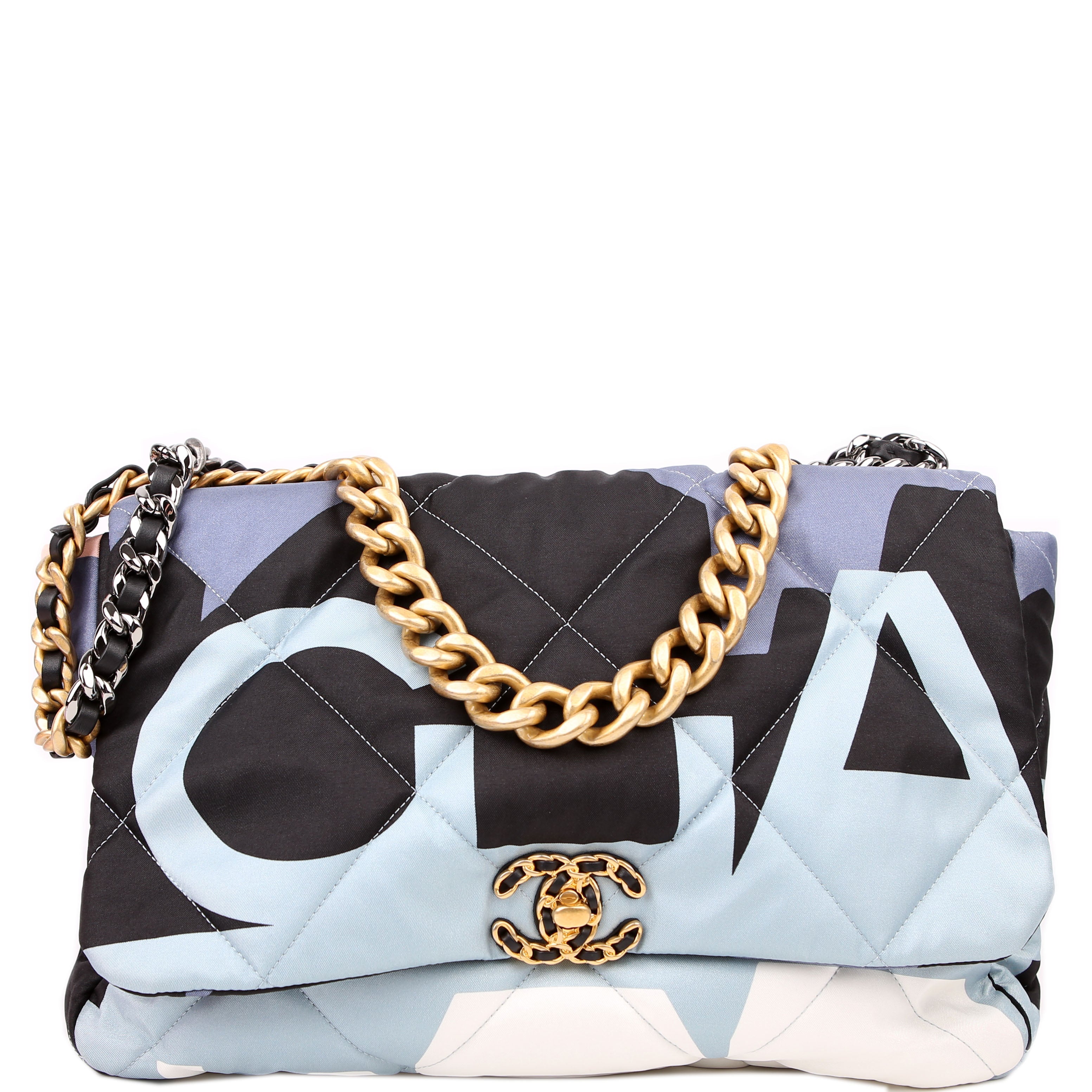 Chanel Chanel 19 Maxi Flap Silk Scarf Multicolor